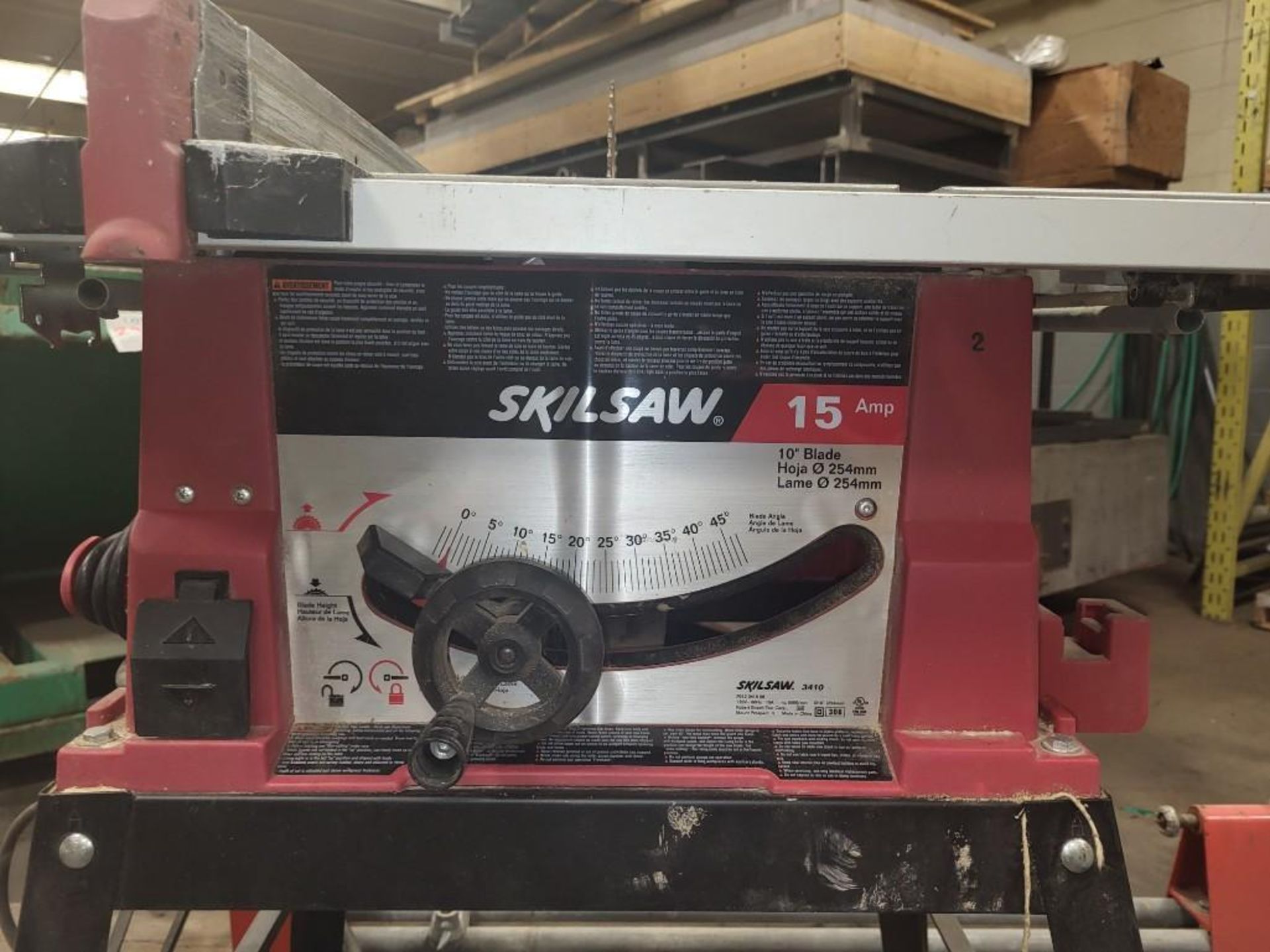 Skilsaw 10" Table Saw With Folding Legs M/N 3410 - Image 2 of 5