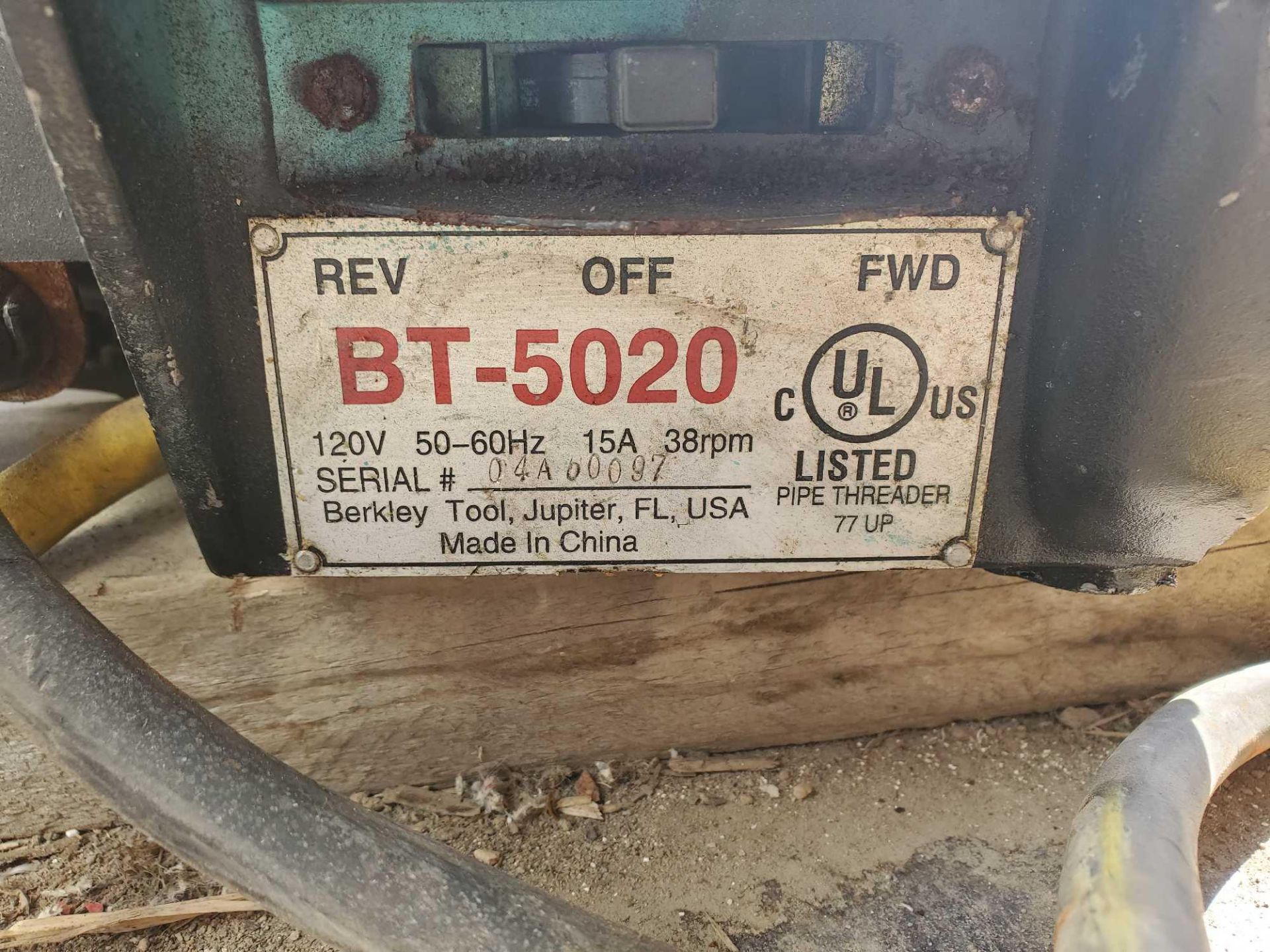 bt-5020 pipe threader / fileteuse a tuyaux bt-5020 - Image 2 of 3