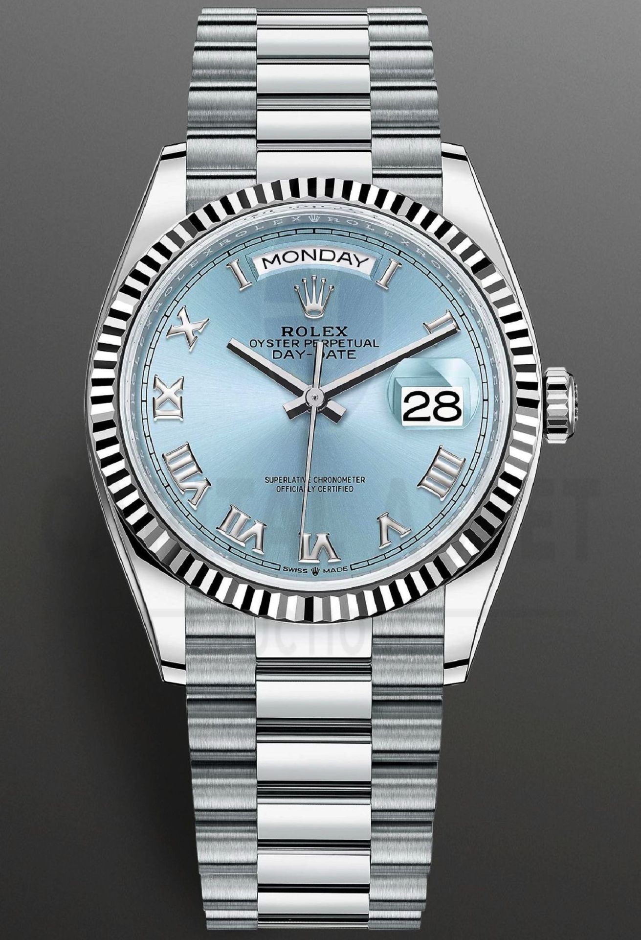 ROLEX DAY-DATE *PLATINUM EDITION* (2022 - BRAND NEW MODEL - UNWORN) *ICE BLUE DIAL* (BEAT THE WAIT) - Image 3 of 30