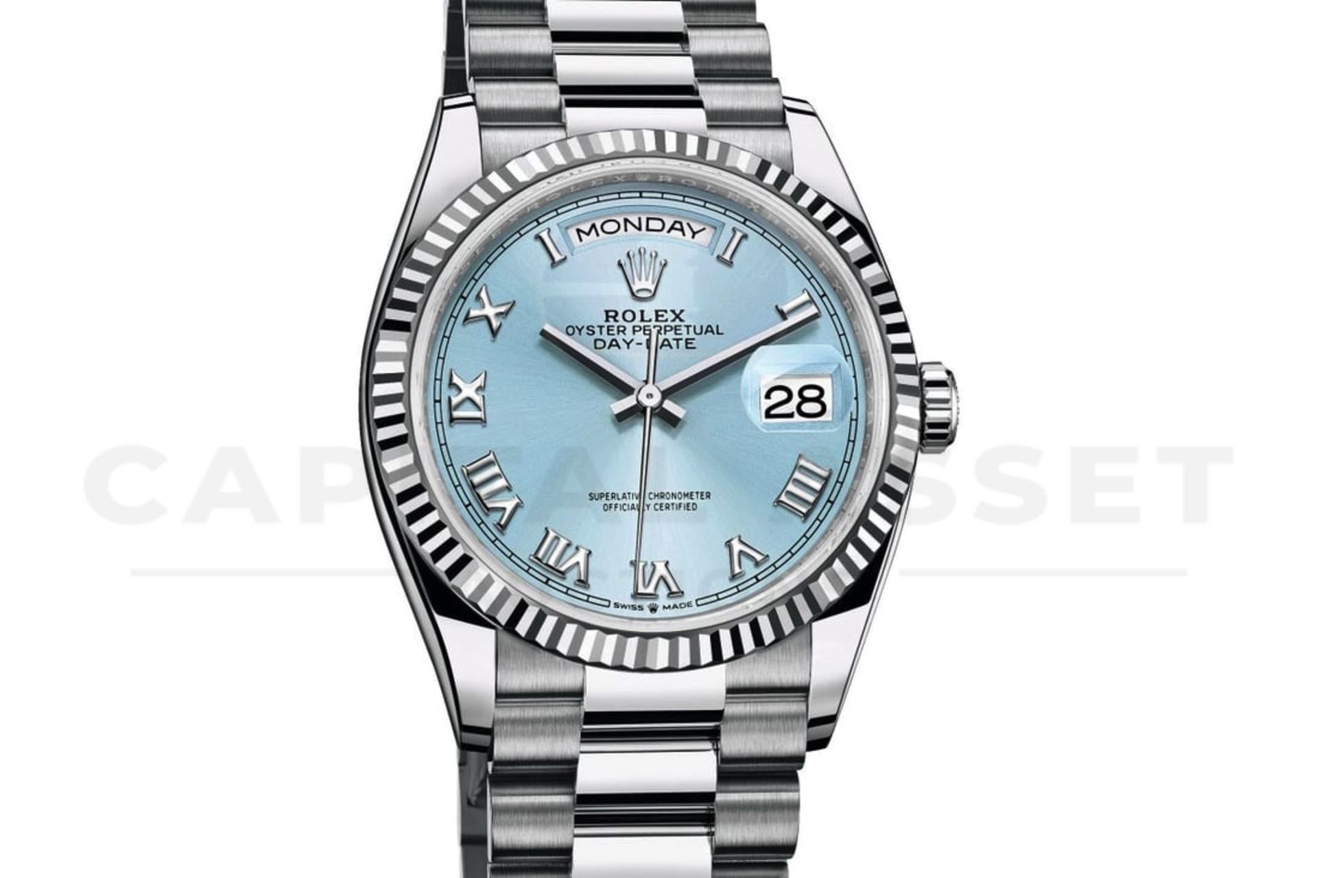 ROLEX DAY-DATE *PLATINUM EDITION* (2022 - BRAND NEW MODEL - UNWORN) *ICE BLUE DIAL* (BEAT THE WAIT) - Image 2 of 30