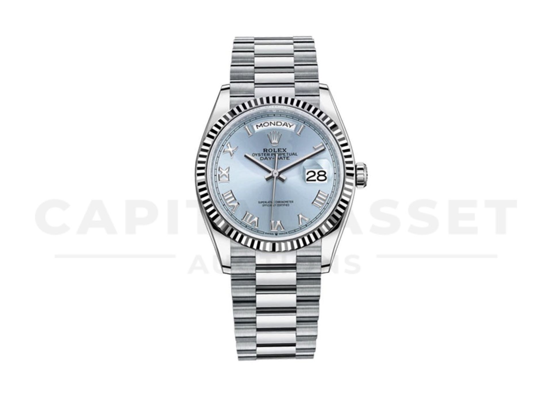 ROLEX DAY-DATE *PLATINUM EDITION* (2022 - BRAND NEW MODEL - UNWORN) *ICE BLUE DIAL* (BEAT THE WAIT) - Image 5 of 30