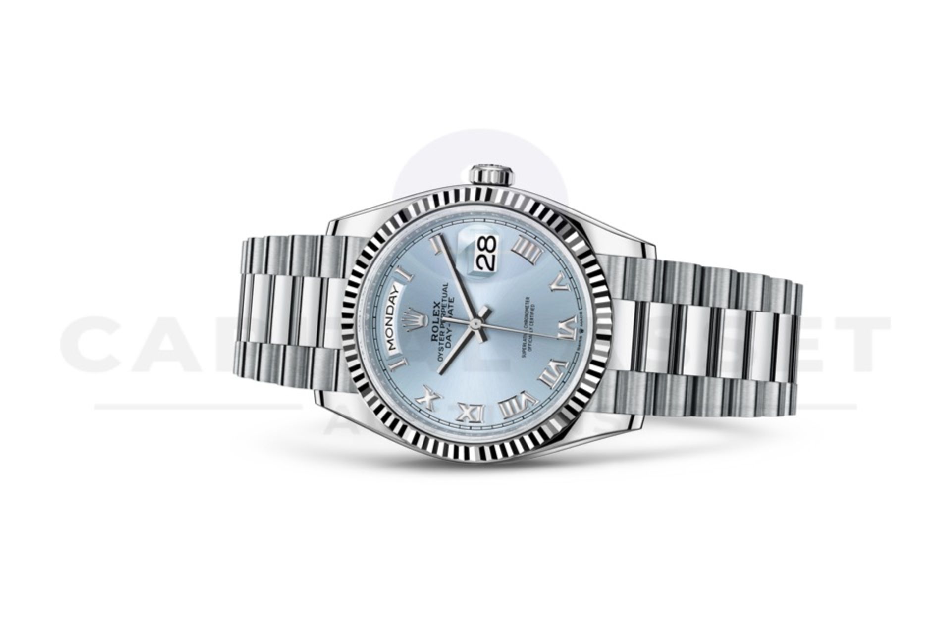 ROLEX DAY-DATE *PLATINUM EDITION* (2022 - BRAND NEW MODEL - UNWORN) *ICE BLUE DIAL* (BEAT THE WAIT) - Image 6 of 30