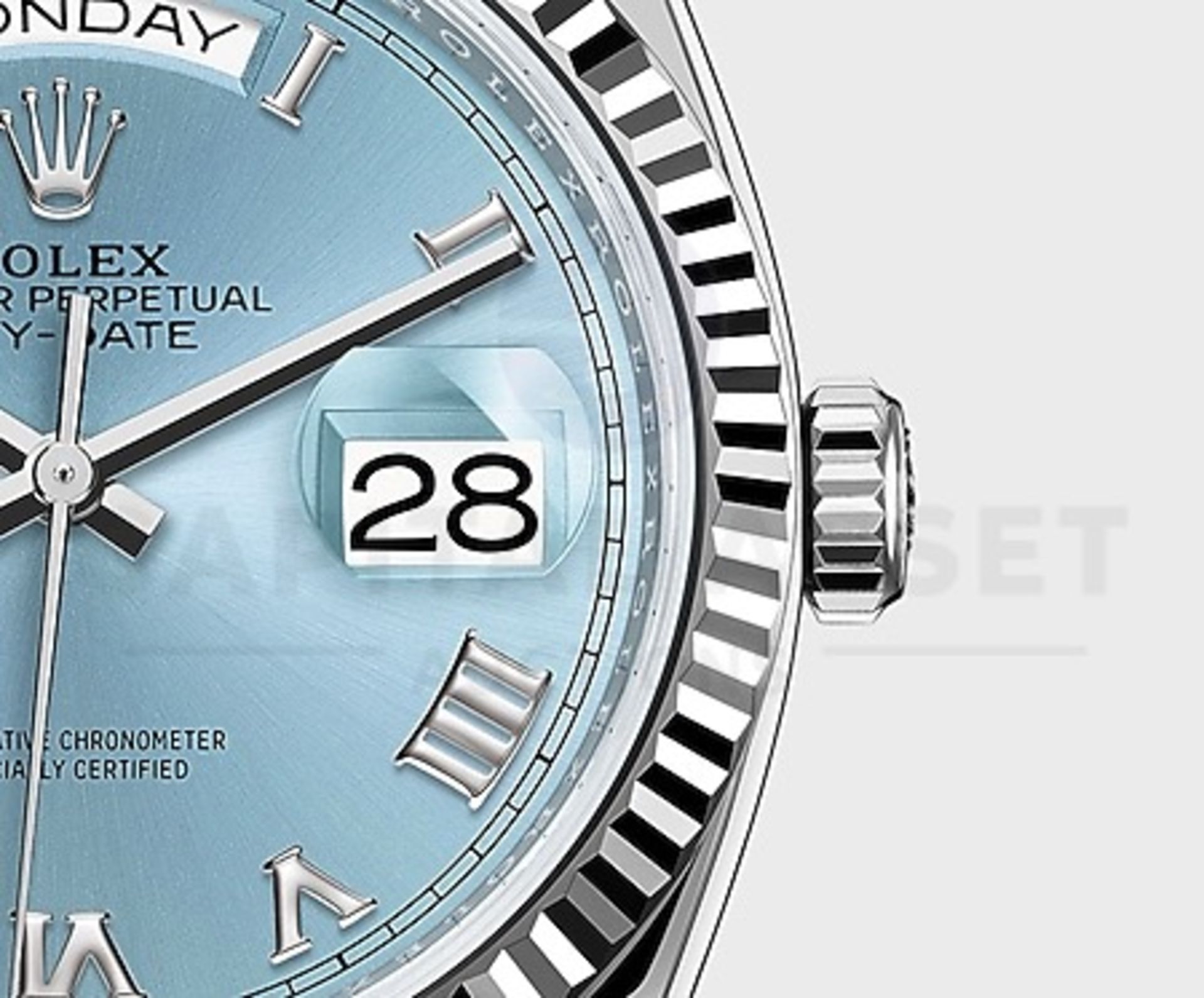 ROLEX DAY-DATE *PLATINUM EDITION* (2022 - BRAND NEW MODEL - UNWORN) *ICE BLUE DIAL* (BEAT THE WAIT) - Image 7 of 30