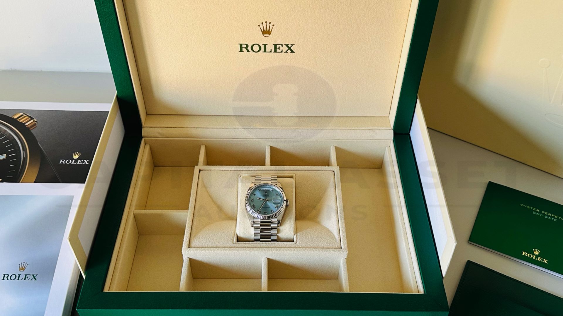 ROLEX DAY-DATE *PLATINUM EDITION* (2022 - BRAND NEW MODEL - UNWORN) *ICE BLUE DIAL* (BEAT THE WAIT) - Image 26 of 30