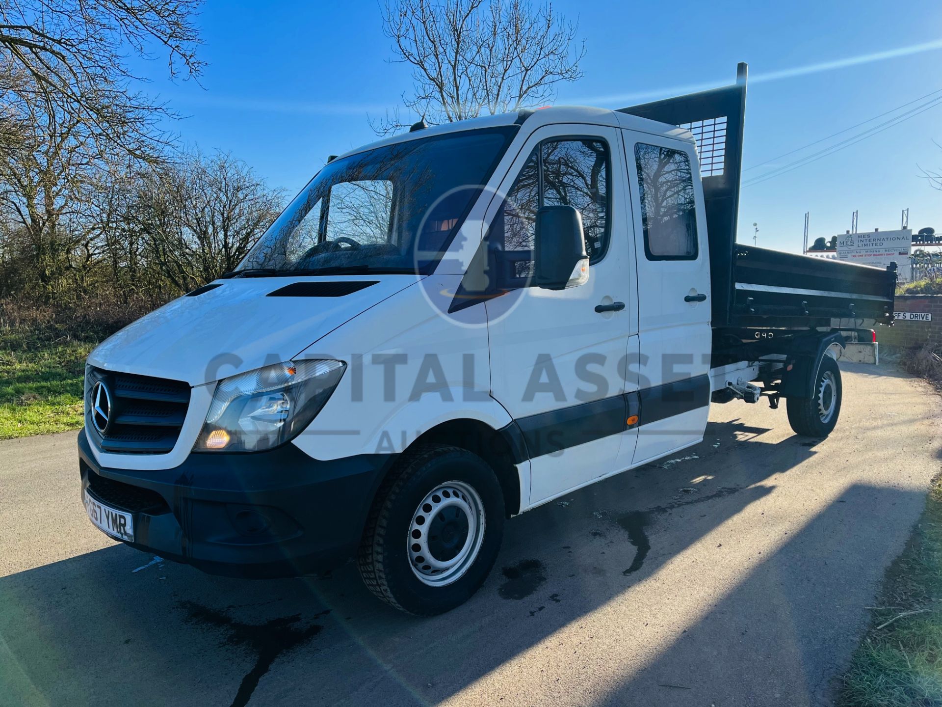 MERCEDES SPRINTER 314CDI (140) D/C TIPPER (2018 MODEL) 1 OWNER - LOW MILEAGE - CRUISE - EURO 6 - Image 3 of 18