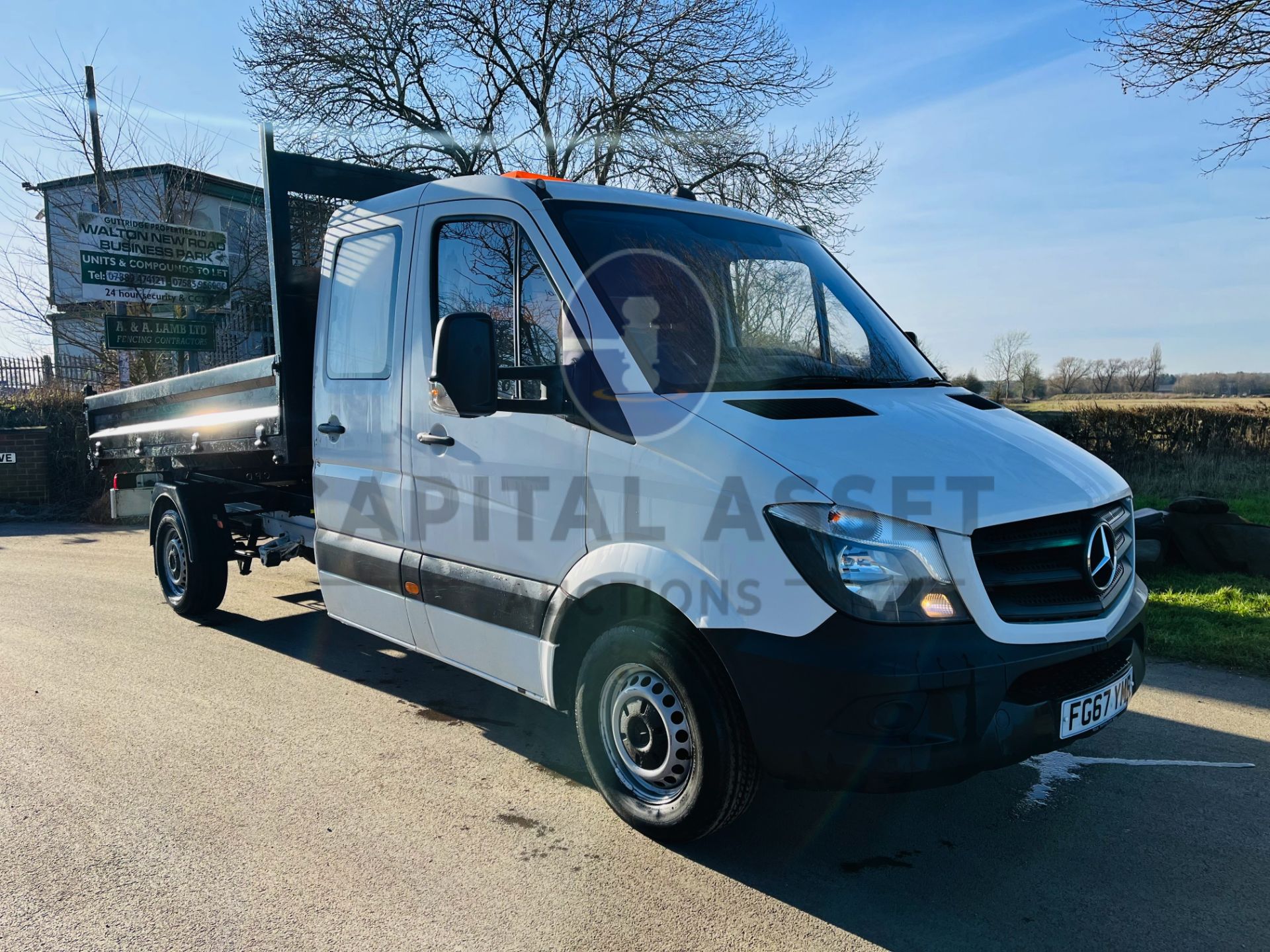 MERCEDES SPRINTER 314CDI (140) D/C TIPPER (2018 MODEL) 1 OWNER - LOW MILEAGE - CRUISE - EURO 6 - Image 5 of 18