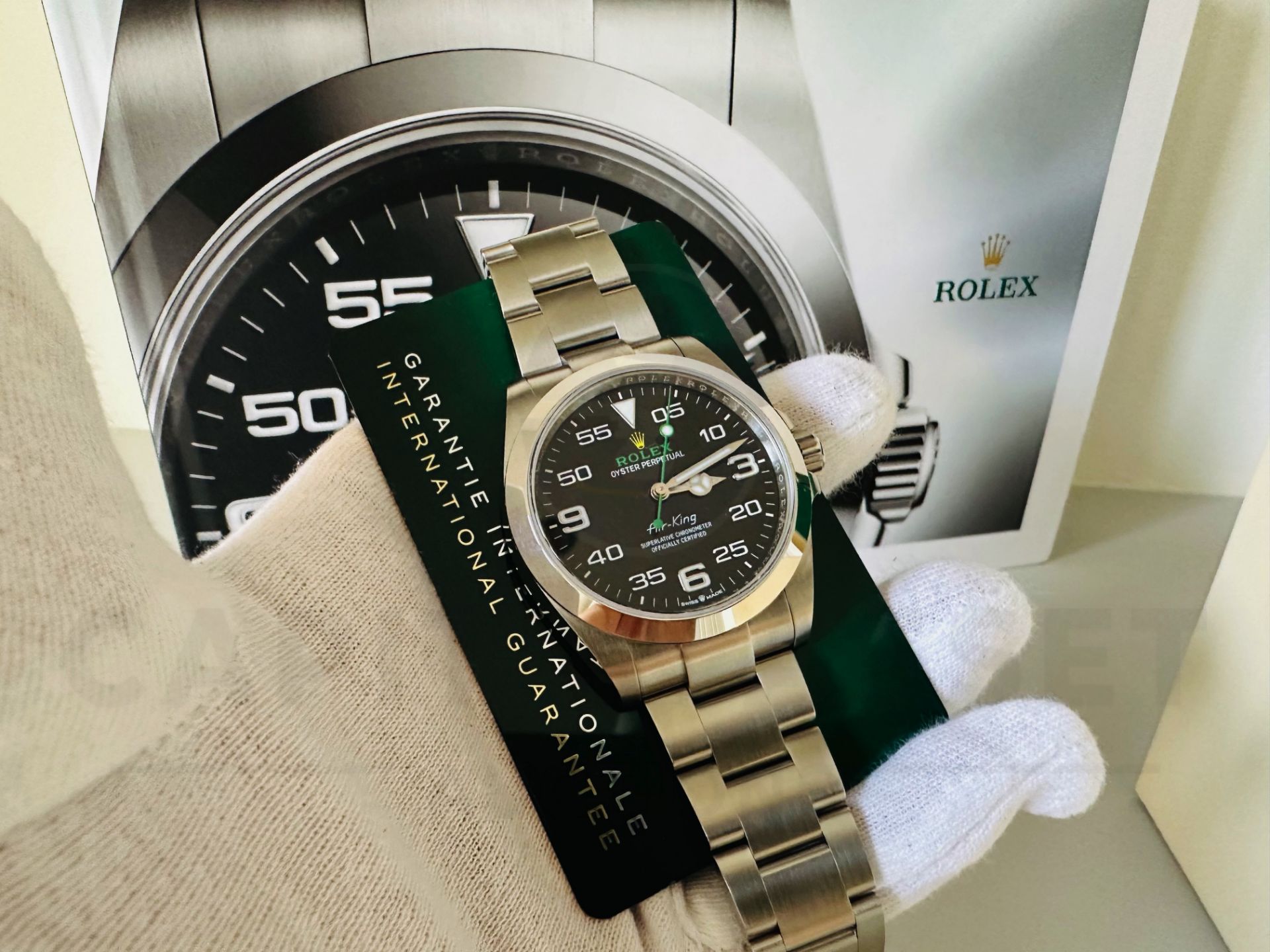 ROLEX AIR-KING *40MM OYSTER STEEL* (SEPTEMBER 2022 LATEST MODEL) *BEAT THE WAIT* (NO VAT) - Image 5 of 20