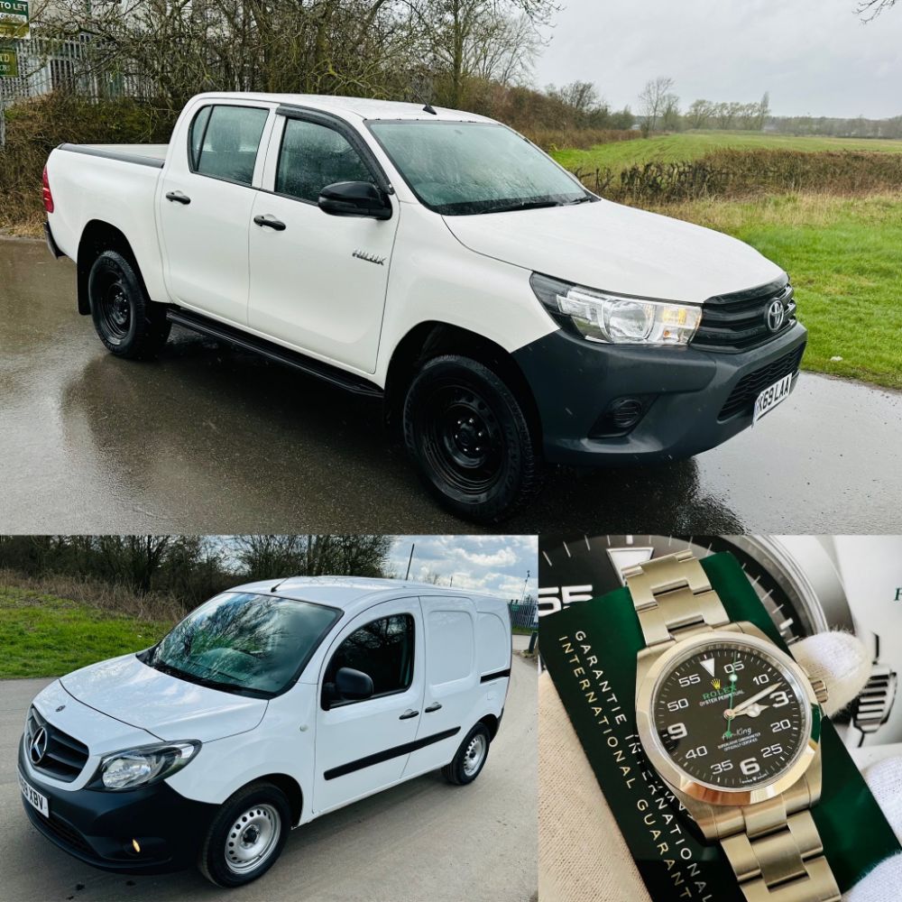 2022 Rolex Air-King *40mm Oyster Steel* - 2020 Toyota Hilux - 2020 Mercedes Sprinter *Refrigerated Van* + Many More: Cars, Commercials & 4x4's