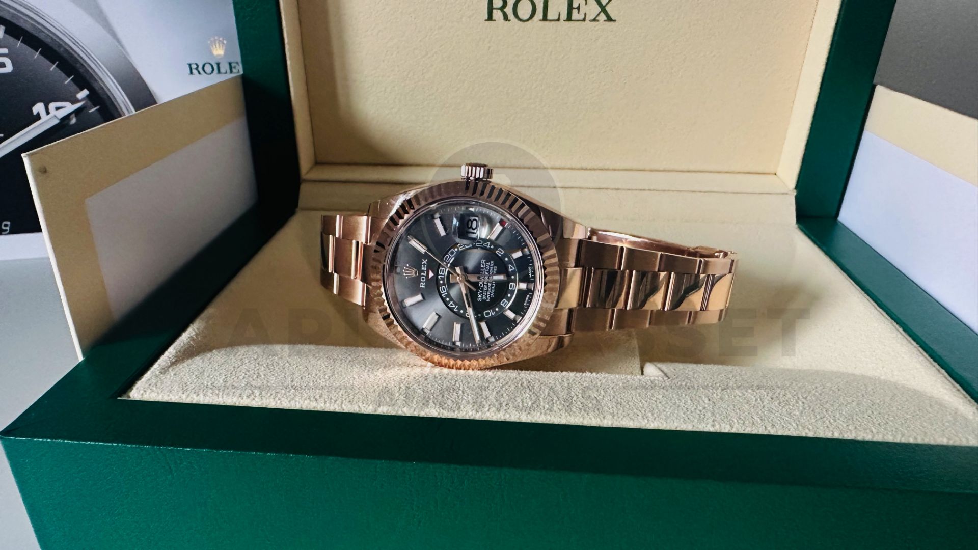 ROLEX SKY-DWELLER 42MM *18CT EVEROSE GOLD* (2023 NEW / UNWORN) *SLATE DIAL* (BEAT THE 10 YEAR WAIT) - Image 20 of 37