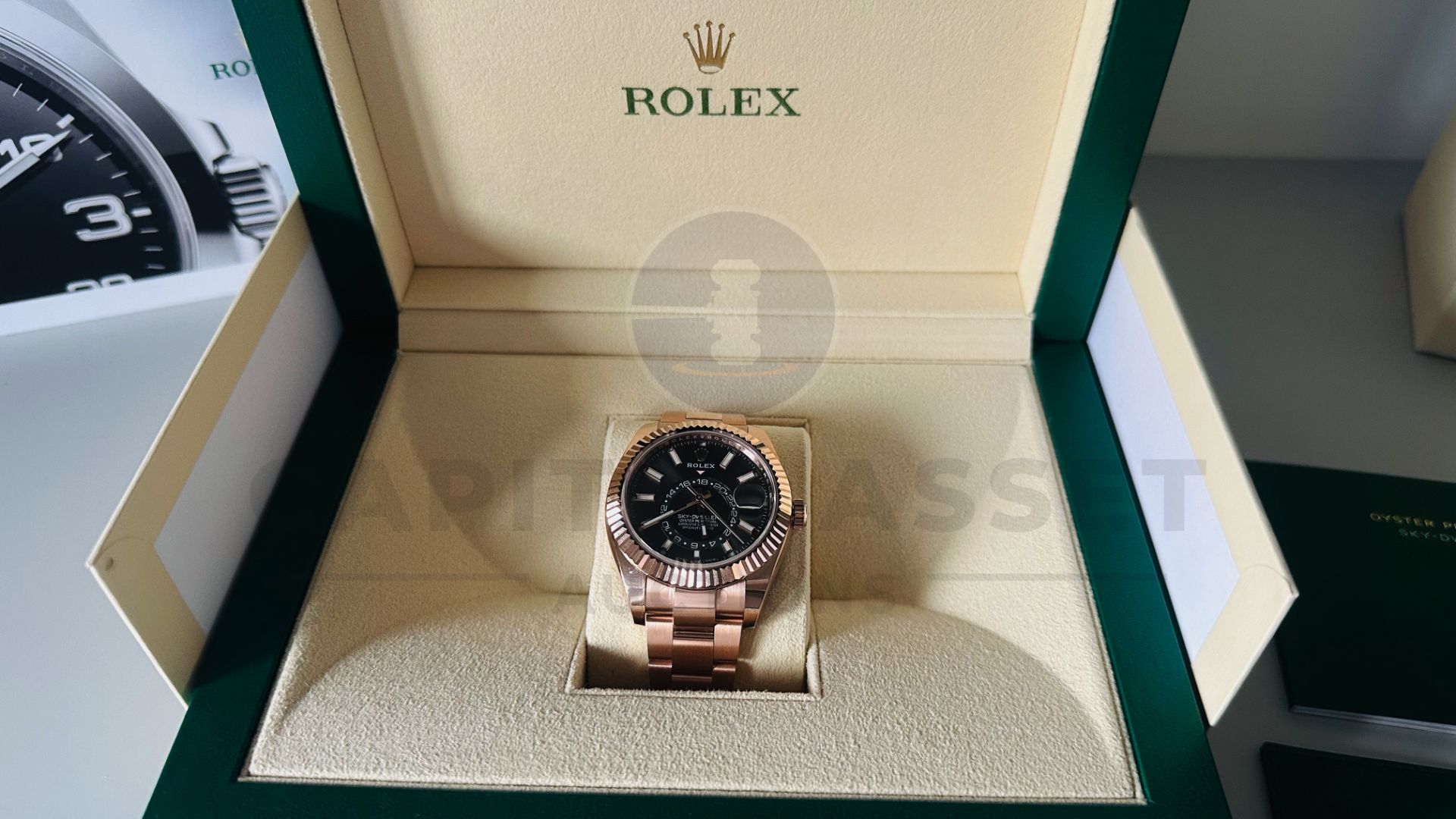 ROLEX SKY-DWELLER 42MM *18CT EVEROSE GOLD* (2023 NEW / UNWORN) *SLATE DIAL* (BEAT THE 10 YEAR WAIT) - Image 27 of 37