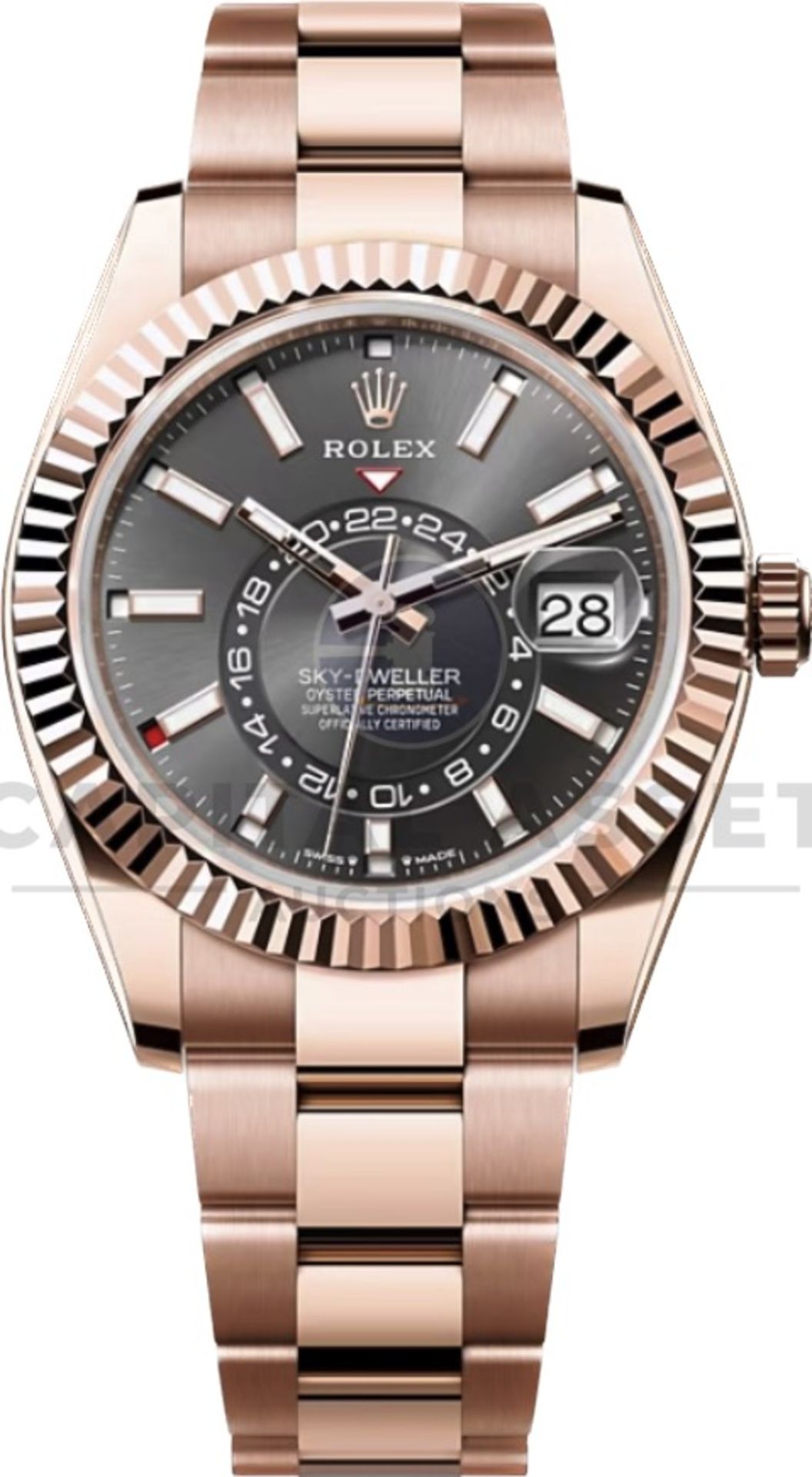 ROLEX SKY-DWELLER 42MM *18CT EVEROSE GOLD* (2023 NEW / UNWORN) *SLATE DIAL* (BEAT THE 10 YEAR WAIT) - Image 3 of 37