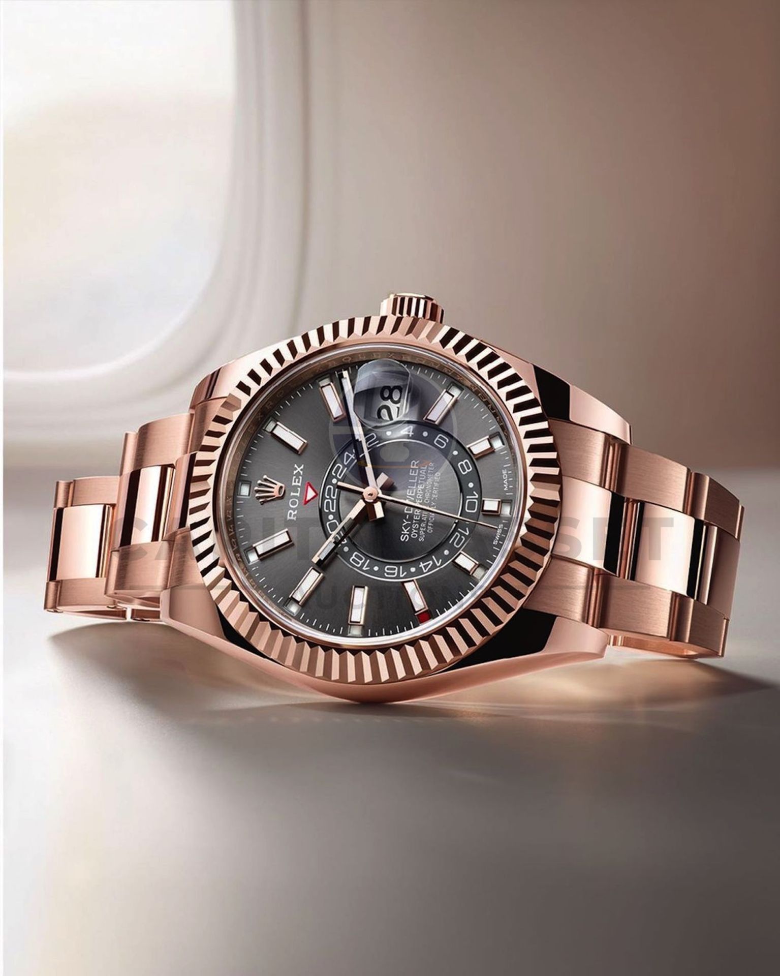 ROLEX SKY-DWELLER 42MM *18CT EVEROSE GOLD* (2023 NEW / UNWORN) *SLATE DIAL* (BEAT THE 10 YEAR WAIT) - Image 7 of 37