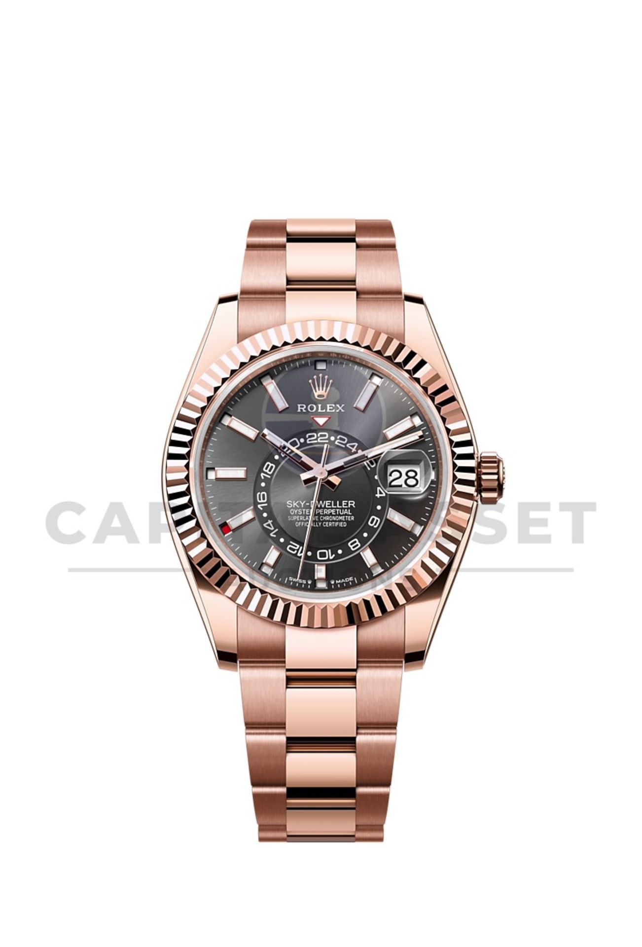 ROLEX SKY-DWELLER 42MM *18CT EVEROSE GOLD* (2023 NEW / UNWORN) *SLATE DIAL* (BEAT THE 10 YEAR WAIT)