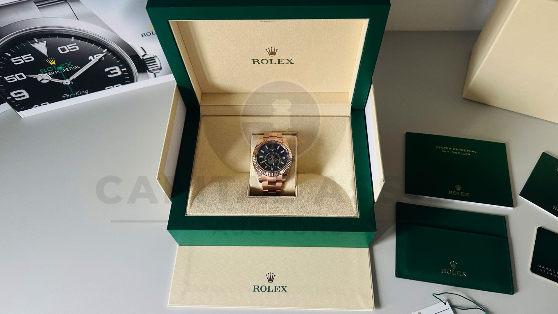 ROLEX SKY-DWELLER 42MM *18CT EVEROSE GOLD* (2023 NEW / UNWORN) *SLATE DIAL* (BEAT THE 10 YEAR WAIT) - Image 28 of 37