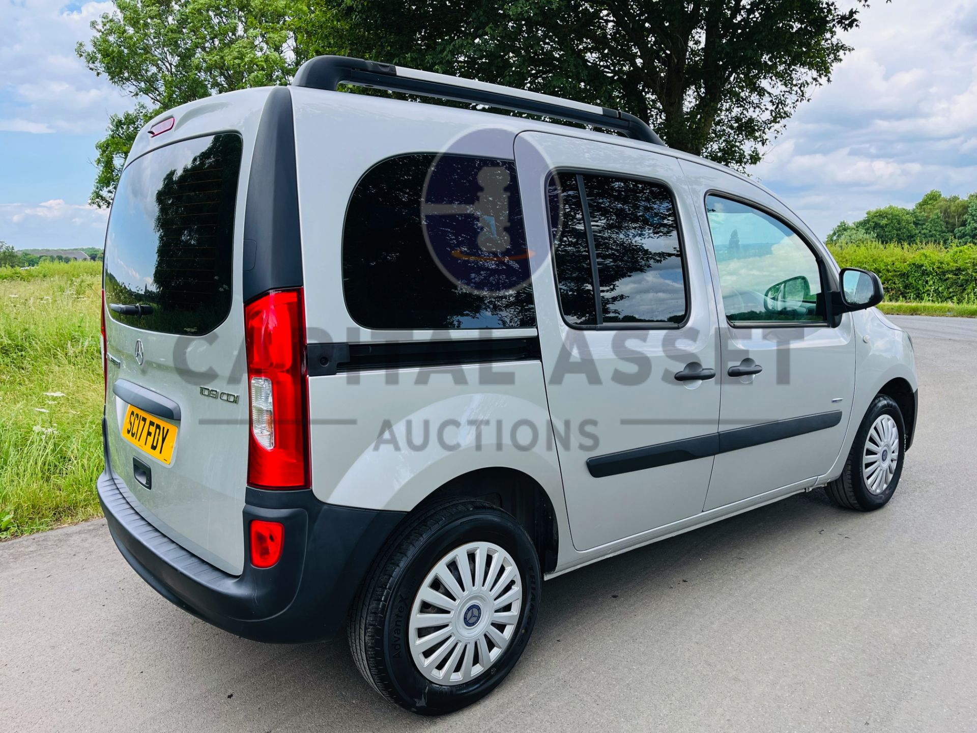 (ON SALE) MERCEDES CITAN 109CDI TRAVELINER / TOURER "LWB" 5 SEATER (17 REG) EURO 6 - SILVER -88K - Image 11 of 27