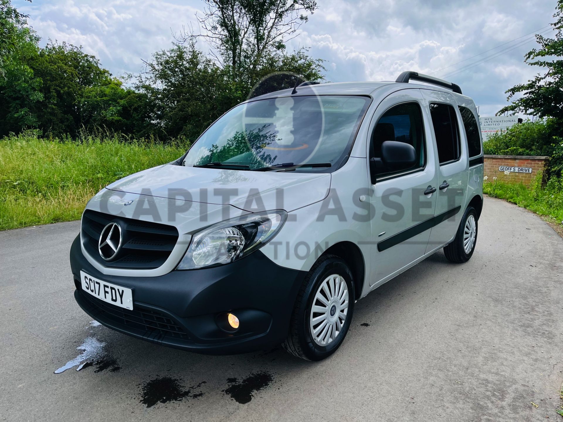 (ON SALE) MERCEDES CITAN 109CDI TRAVELINER / TOURER "LWB" 5 SEATER (17 REG) EURO 6 - SILVER -88K - Image 5 of 27