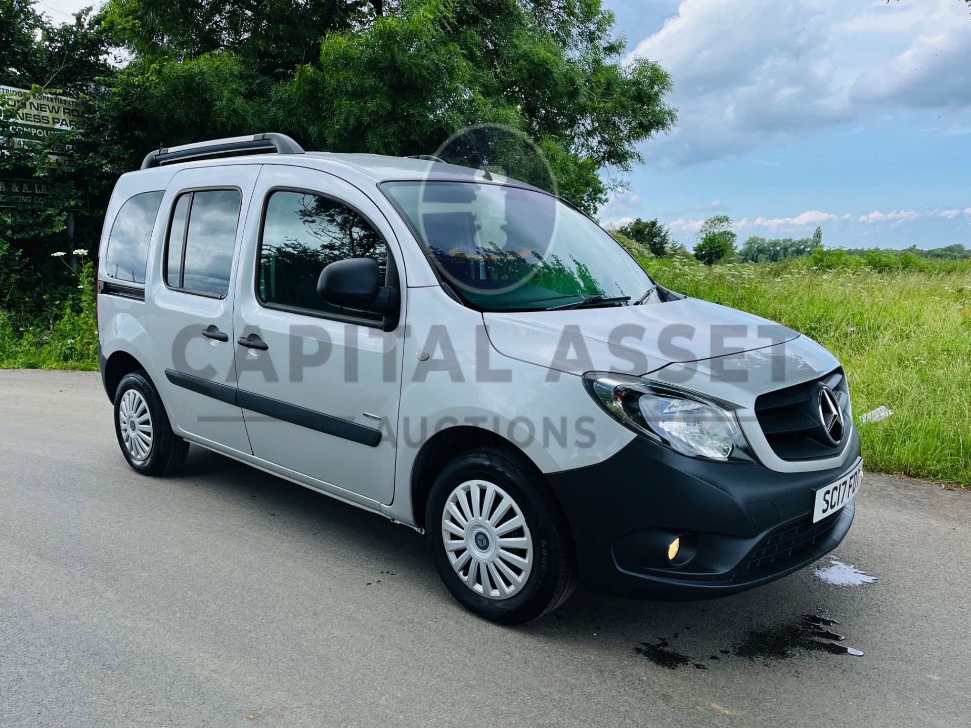 (ON SALE) MERCEDES CITAN 109CDI TRAVELINER / TOURER "LWB" 5 SEATER (17 REG) EURO 6 - SILVER -88K - Image 2 of 27