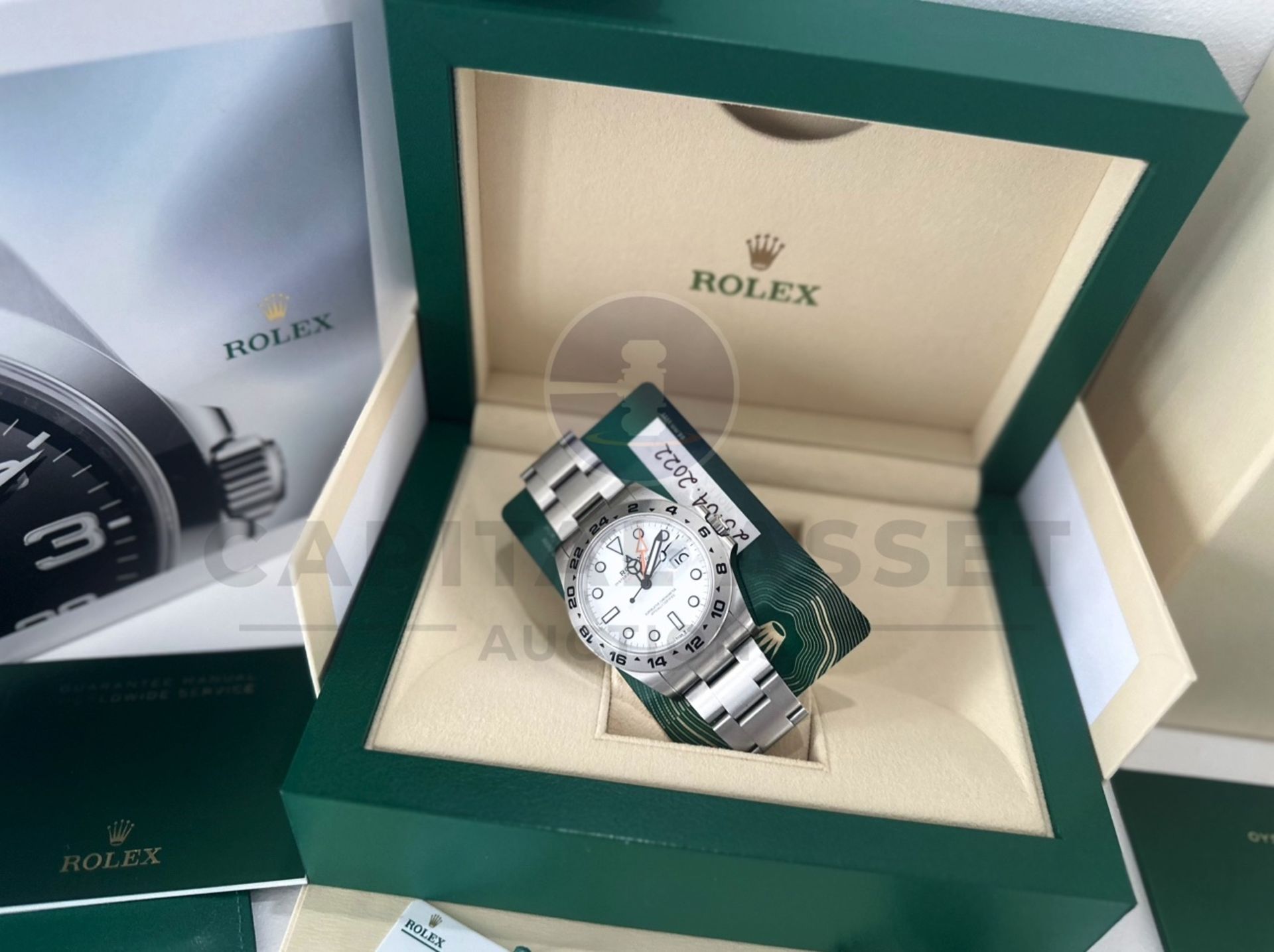 ROLEX EXPLORER II *POLAR - 42MM WHITE DIAL* (MARCH 2022) OYSTER STEEL *SPORTS MODEL* (BEAT THE WAIT) - Image 8 of 22