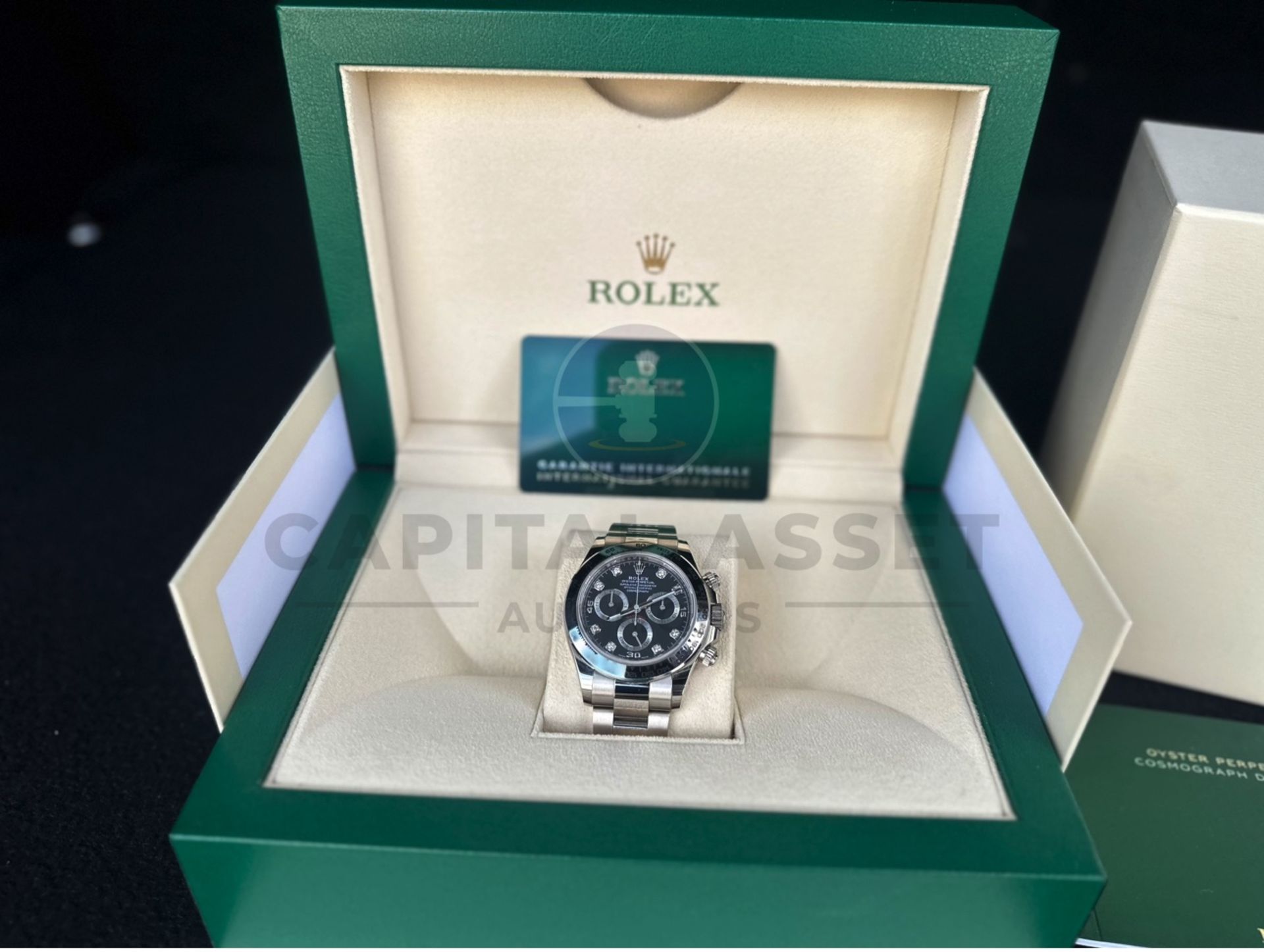 ROLEX COSMOGRAPH DAYTONA *18CT WHITE GOLD - DIAMOND DIAL* (APRIL - 2023 REGISTERED) *BEAT THE WAIT* - Image 10 of 19