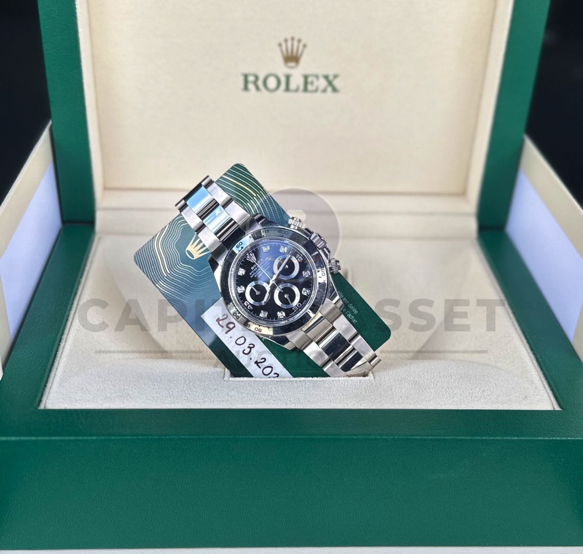 ROLEX COSMOGRAPH DAYTONA *18CT WHITE GOLD - DIAMOND DIAL* (APRIL - 2023 REGISTERED) *BEAT THE WAIT* - Image 2 of 19