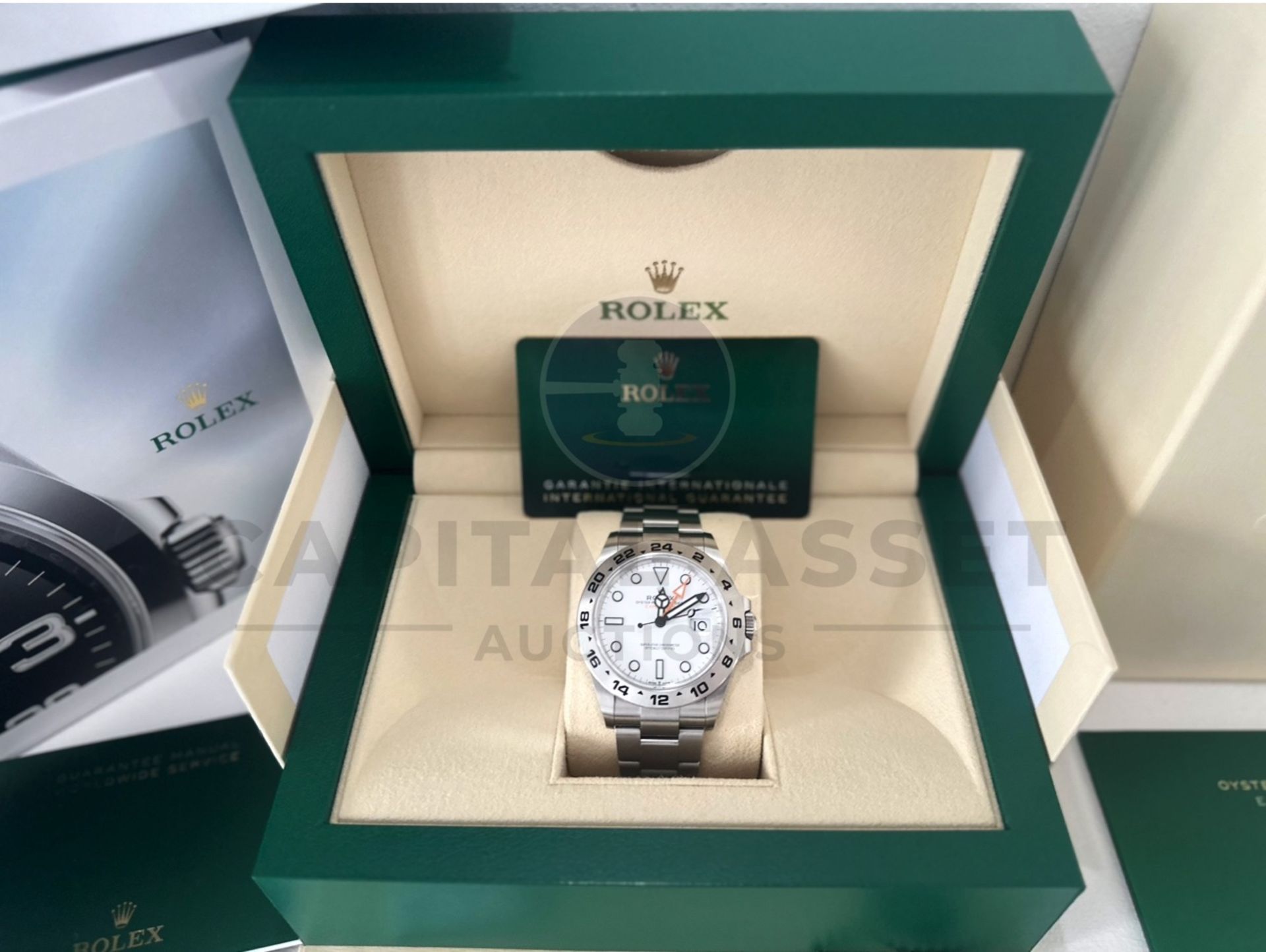 ROLEX EXPLORER II *POLAR - 42MM WHITE DIAL* (MARCH 2022) OYSTER STEEL *SPORTS MODEL* (BEAT THE WAIT) - Image 17 of 22