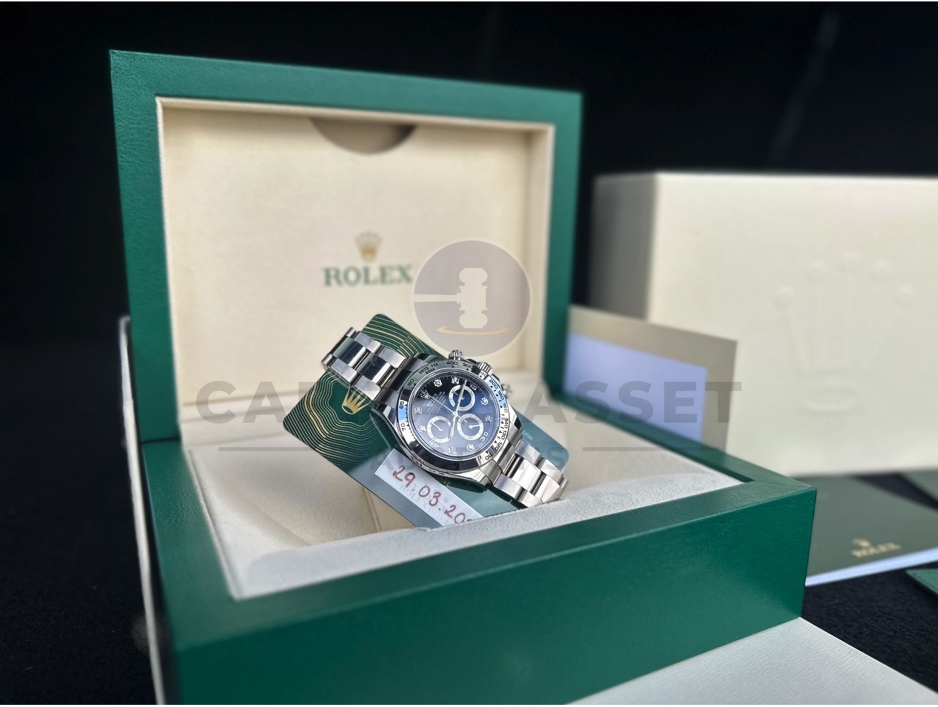 ROLEX COSMOGRAPH DAYTONA *18CT WHITE GOLD - DIAMOND DIAL* (APRIL - 2023 REGISTERED) *BEAT THE WAIT* - Image 18 of 19