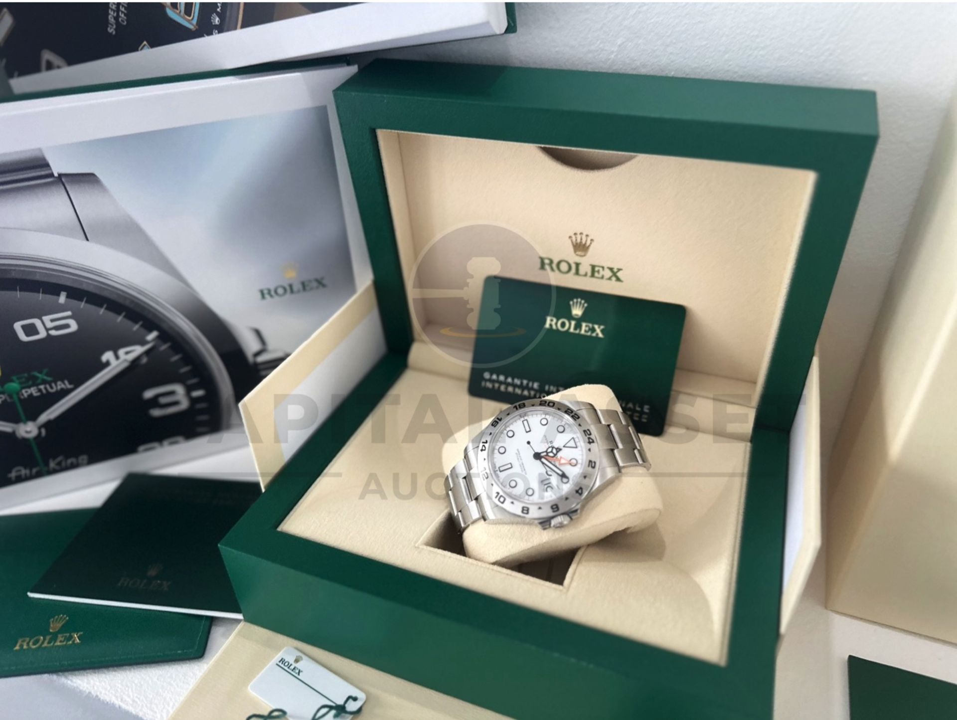 ROLEX EXPLORER II *POLAR - 42MM WHITE DIAL* (MARCH 2022) OYSTER STEEL *SPORTS MODEL* (BEAT THE WAIT) - Image 14 of 22