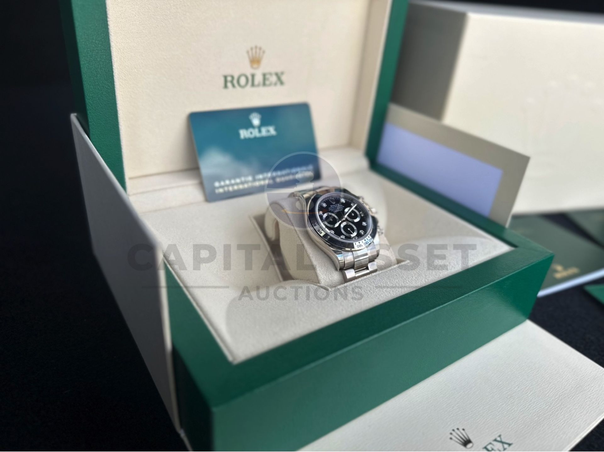 ROLEX COSMOGRAPH DAYTONA *18CT WHITE GOLD - DIAMOND DIAL* (APRIL - 2023 REGISTERED) *BEAT THE WAIT* - Image 11 of 19