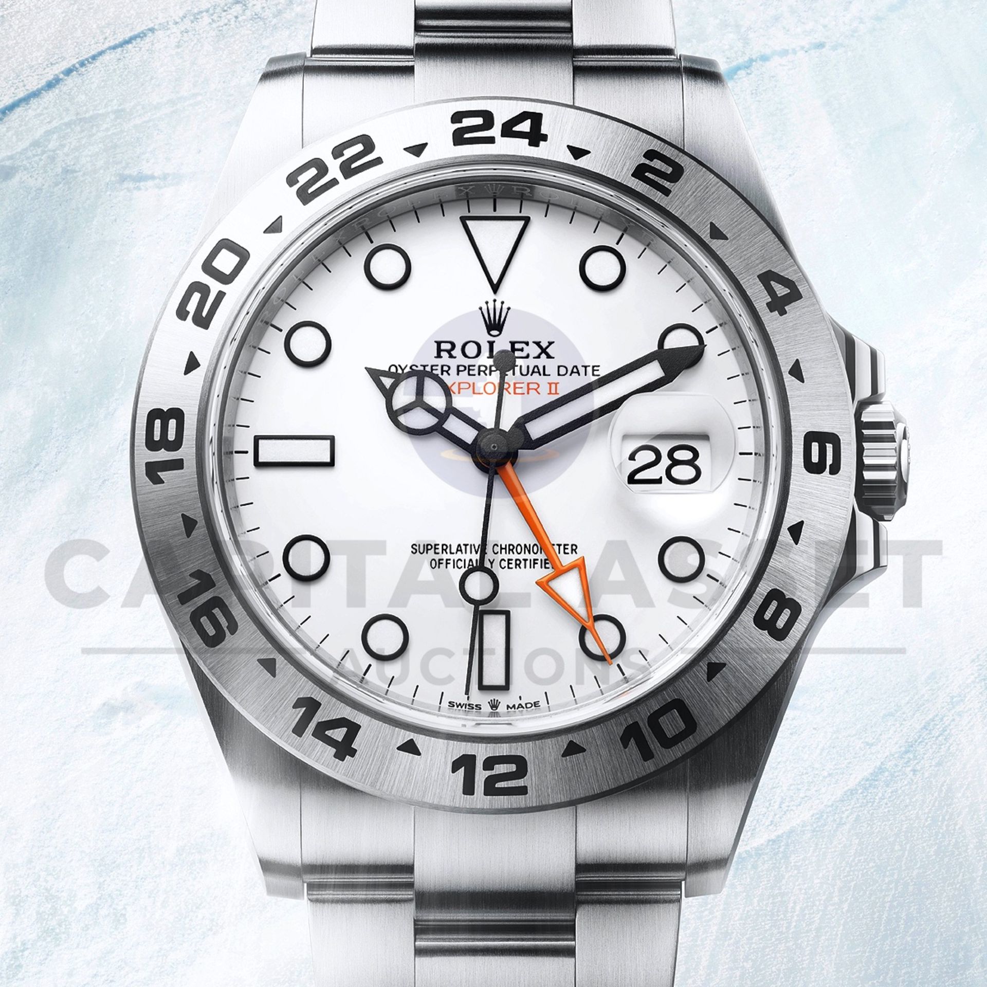 ROLEX EXPLORER II *POLAR - 42MM WHITE DIAL* (MARCH 2022) OYSTER STEEL *SPORTS MODEL* (BEAT THE WAIT) - Image 5 of 22