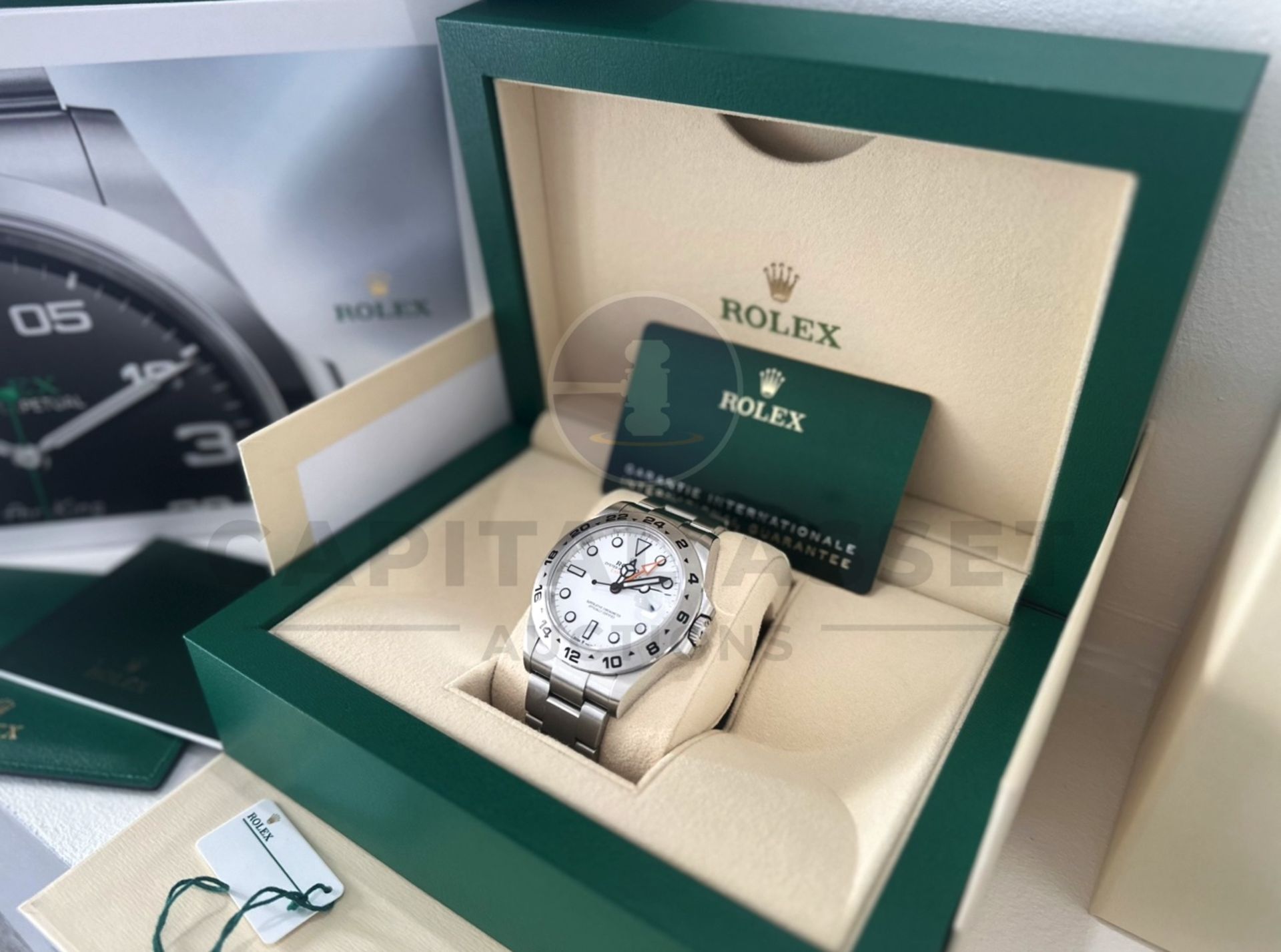 ROLEX EXPLORER II *POLAR - 42MM WHITE DIAL* (MARCH 2022) OYSTER STEEL *SPORTS MODEL* (BEAT THE WAIT) - Image 15 of 22