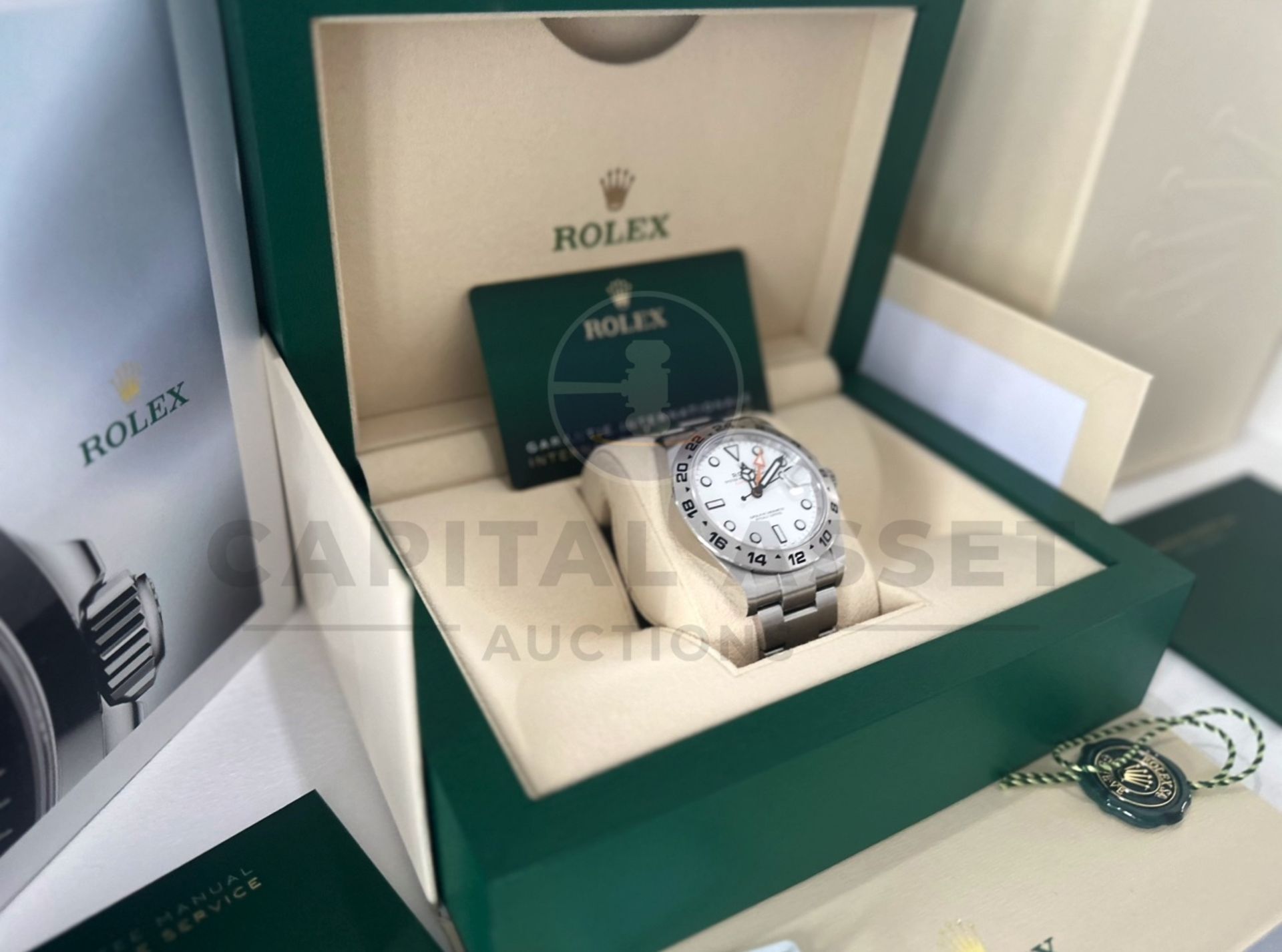 ROLEX EXPLORER II *POLAR - 42MM WHITE DIAL* (MARCH 2022) OYSTER STEEL *SPORTS MODEL* (BEAT THE WAIT) - Image 16 of 22