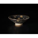 Arte Cinese A fine jianyao black and yellow dotted bowlChina, Song dynasty, 12th century .