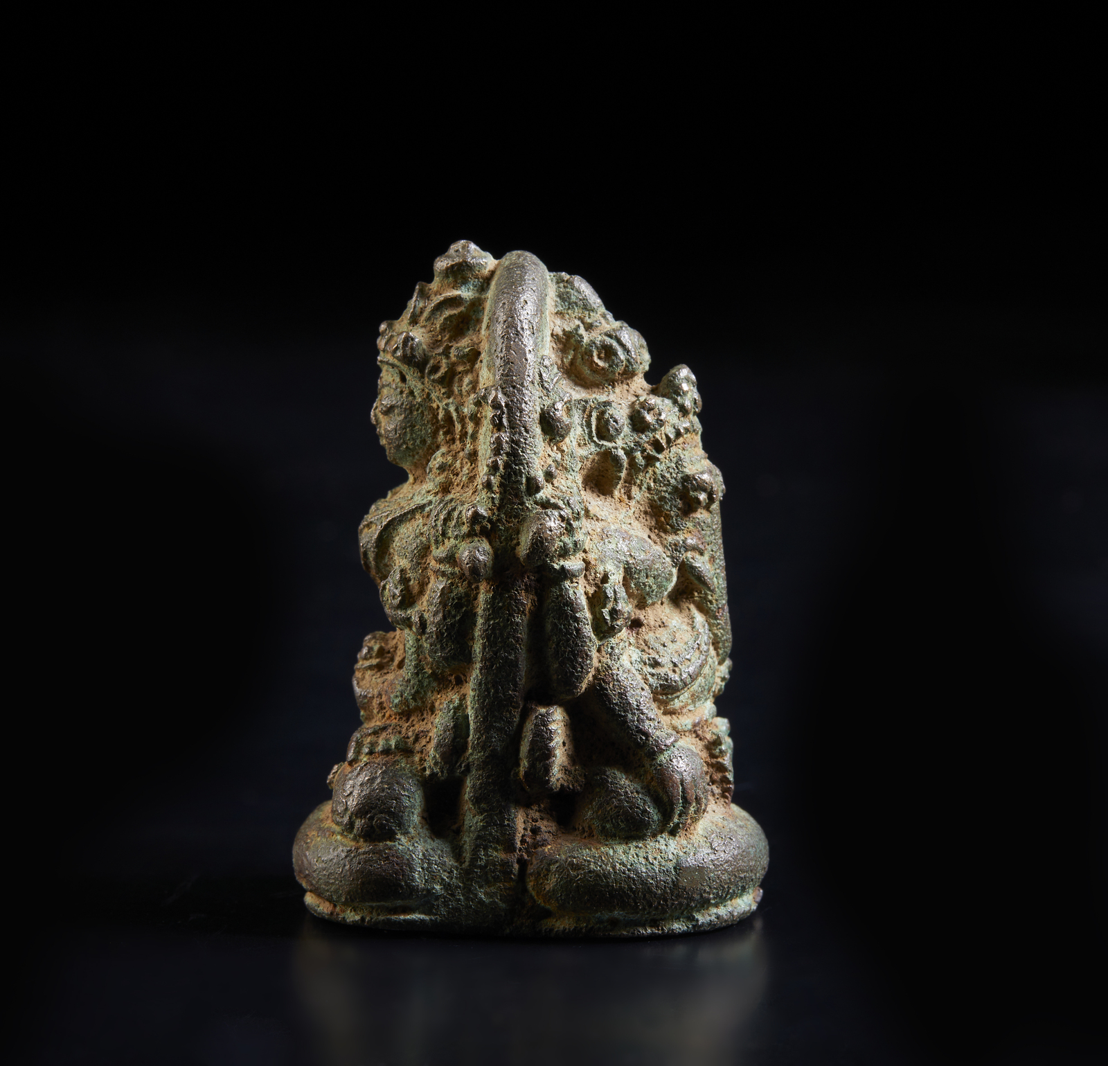 Arte Sud-Est Asiatico A small double sided bronze figure Indonesia, Java, 10th century (?) . - Image 5 of 5