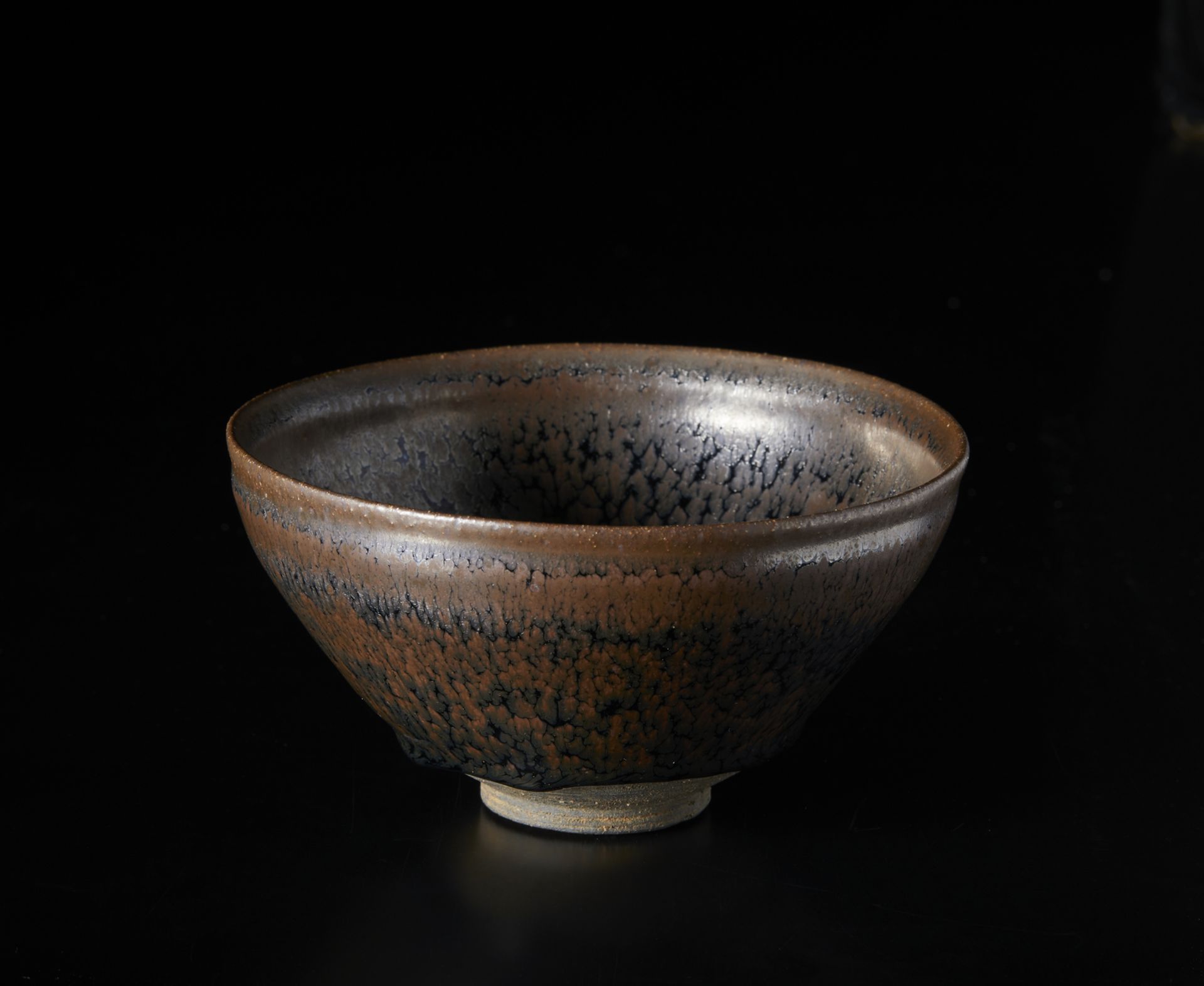 Arte Cinese  A jianyao oil spotted pottery bowlChina, Song dynasty, 12th century .