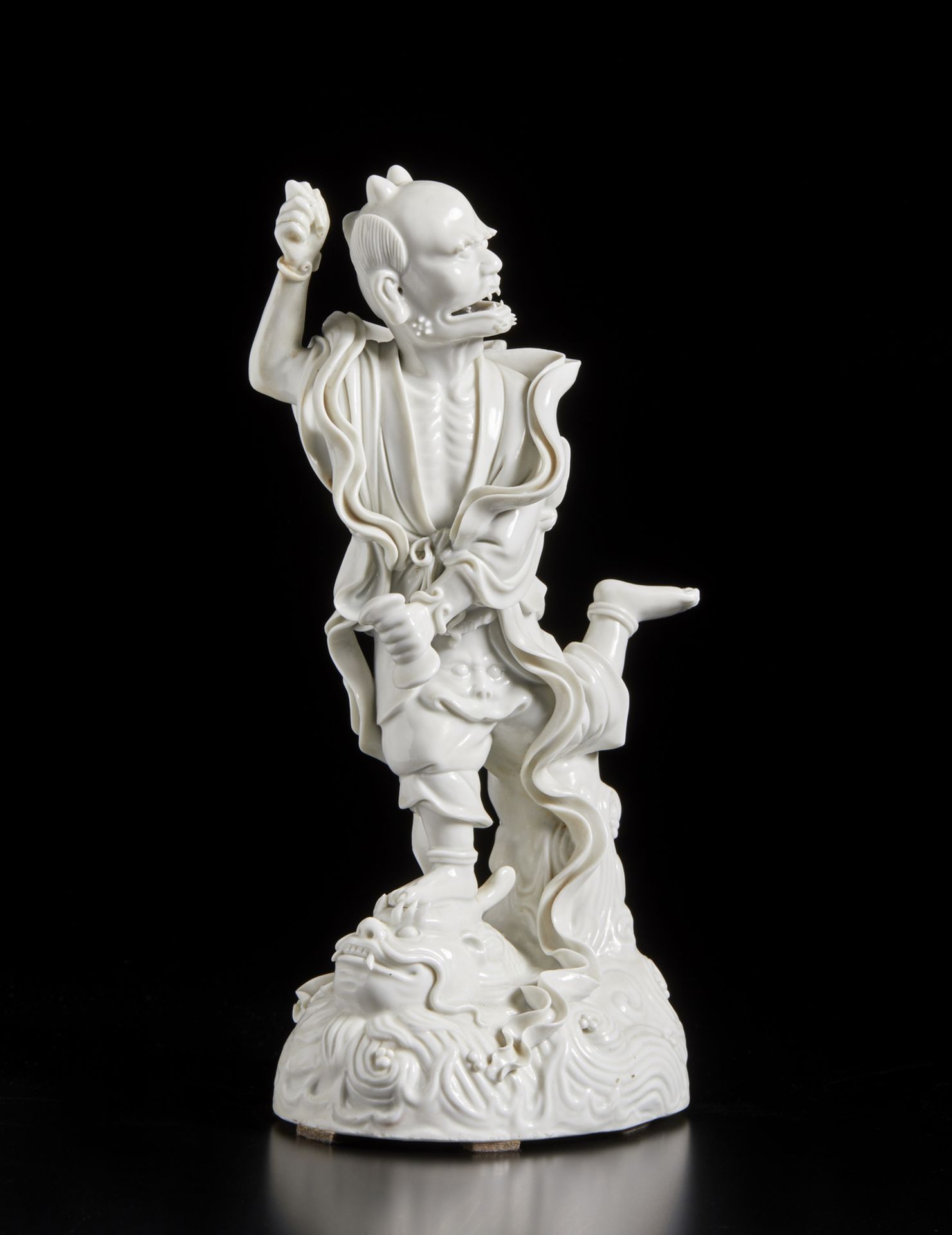 Arte Cinese  A Dehua porcelain of demon China, 19th century. - Bild 2 aus 4