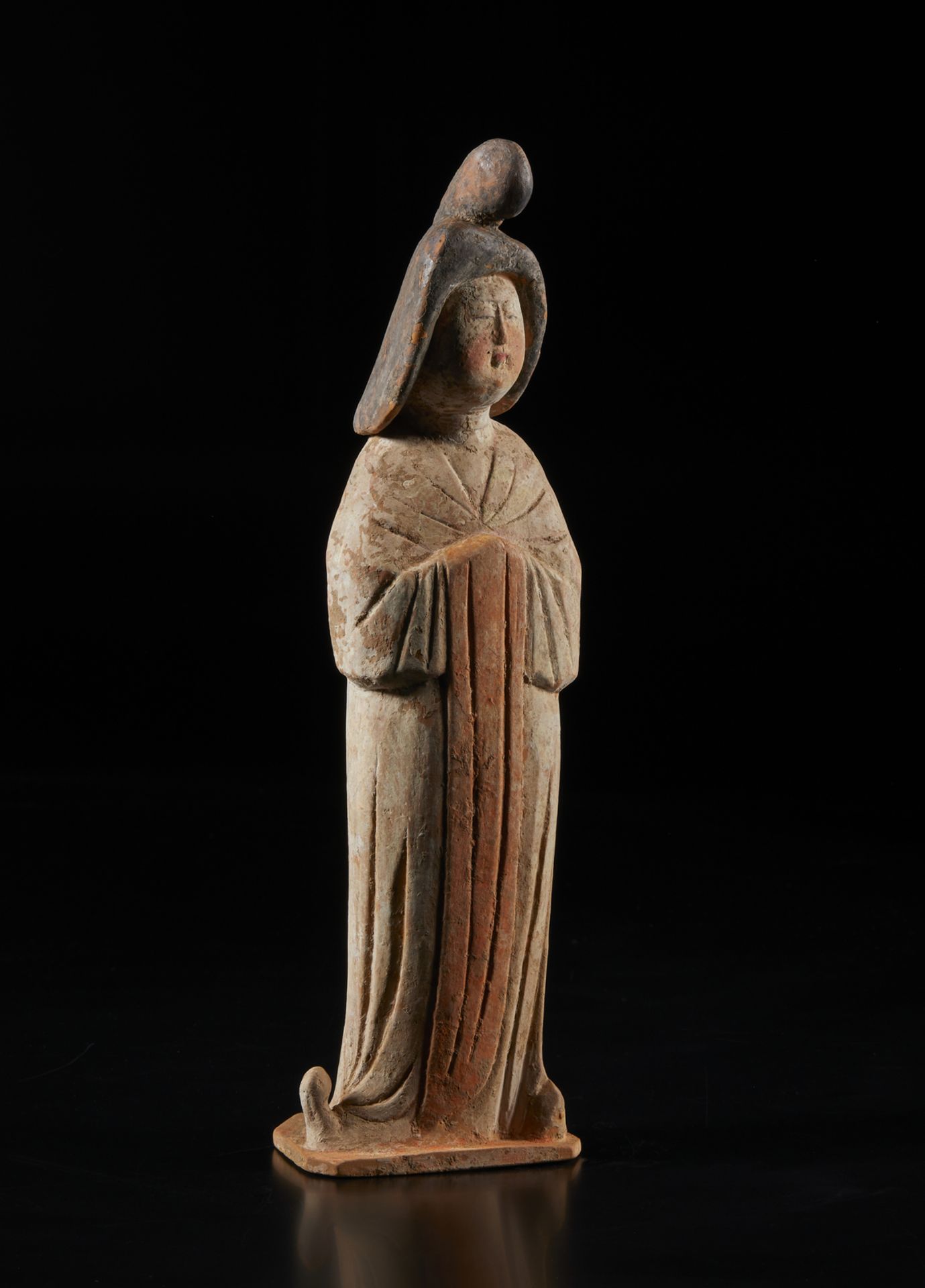 Arte Cinese A fine model of a Tang court lady China, Tang dynasty, 9th century . - Image 4 of 4