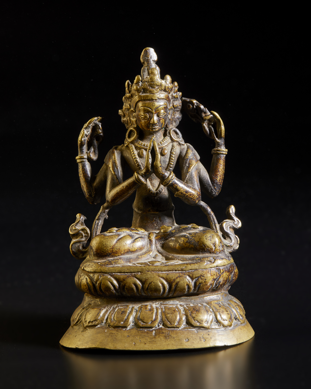 Arte Himalayana A bronze figure of Avalokitesvara Nepal, earlt 20th century . - Image 2 of 3