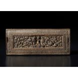 Arte Himalayana A wooden book cover carved with the Medicine Buddha Tibet, 17th century .