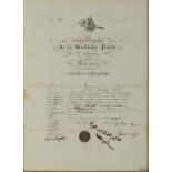 Arte Islamica Passport for traveling from Constantinople to Vienna dated 18 May 1839 .