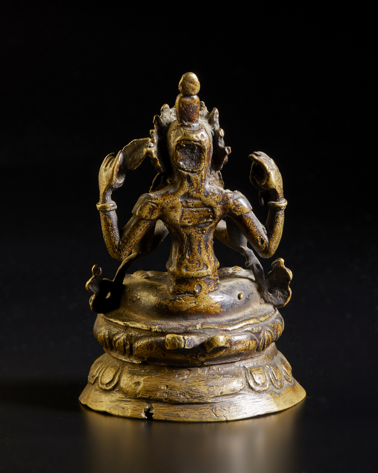 Arte Himalayana A bronze figure of Avalokitesvara Nepal, earlt 20th century . - Image 3 of 3