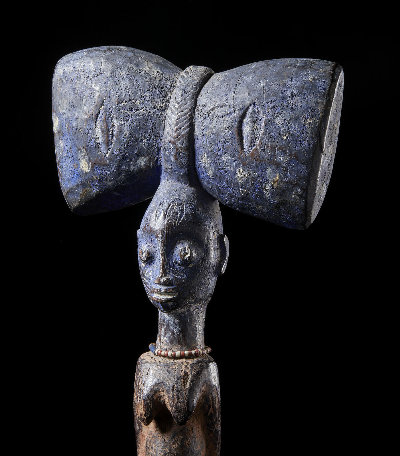 Arte africana Nigeria, YorubaOshe Shango divinatory and dance instrument. Wood with traces of pigme - Image 4 of 4