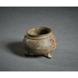 Bronze tripod container Possibly Swat Valley Cm 9,00 x 6,00