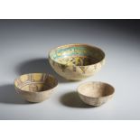 A group of 3 buffware terracotta bowls Iran, possibly Nishapur, 10th century Other dimensions: 6.2 x