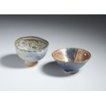 Two lustreware painted pottery bowls Iran, 13th-14th century Made of siliceous paste, on a high