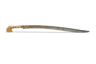 Yatagan Islamic sword. Turkey, 18th.