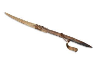 Tool with sawfish rostrum. 19th century.