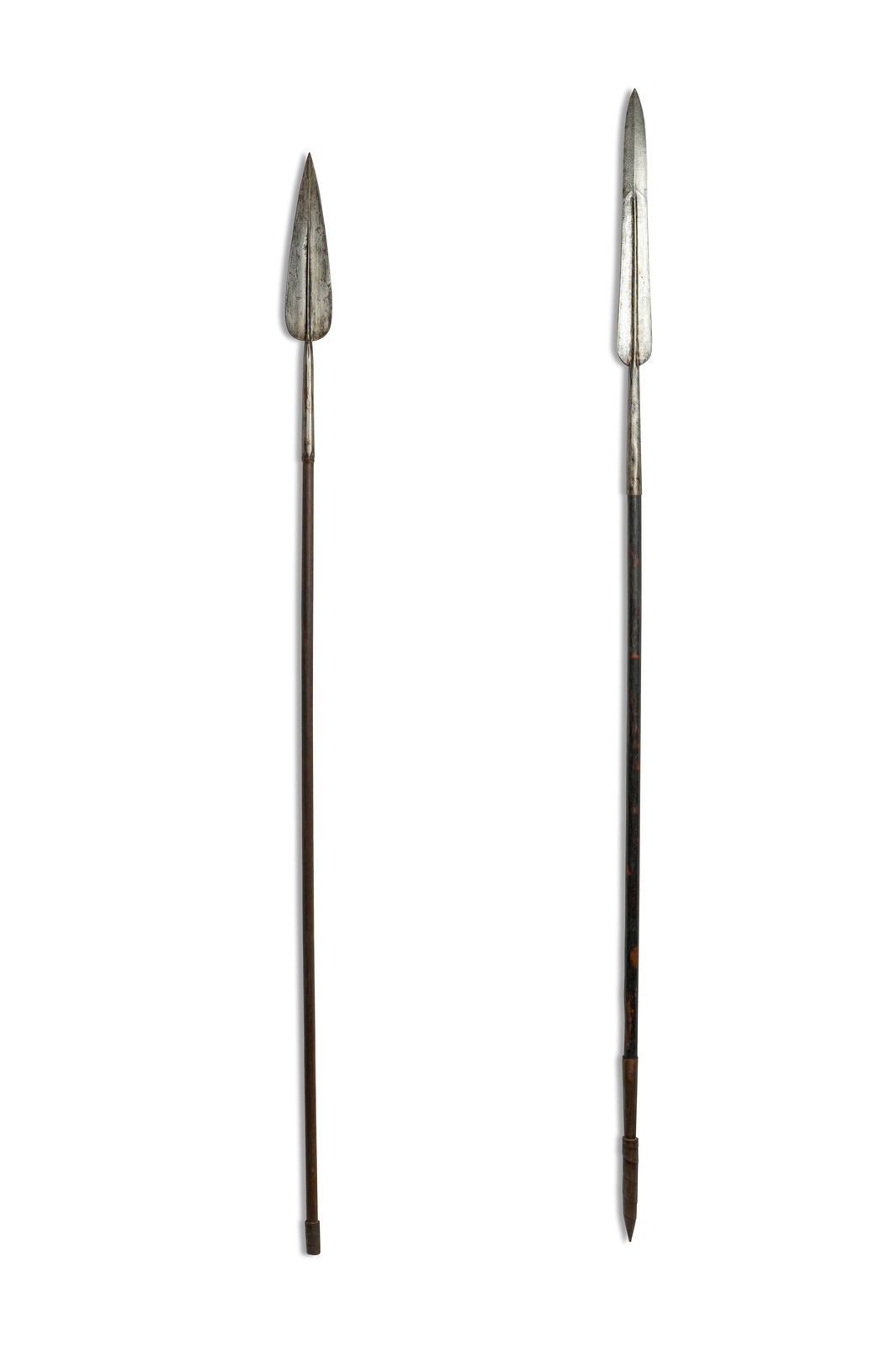 Pair of Tutsi spears. 19th century.