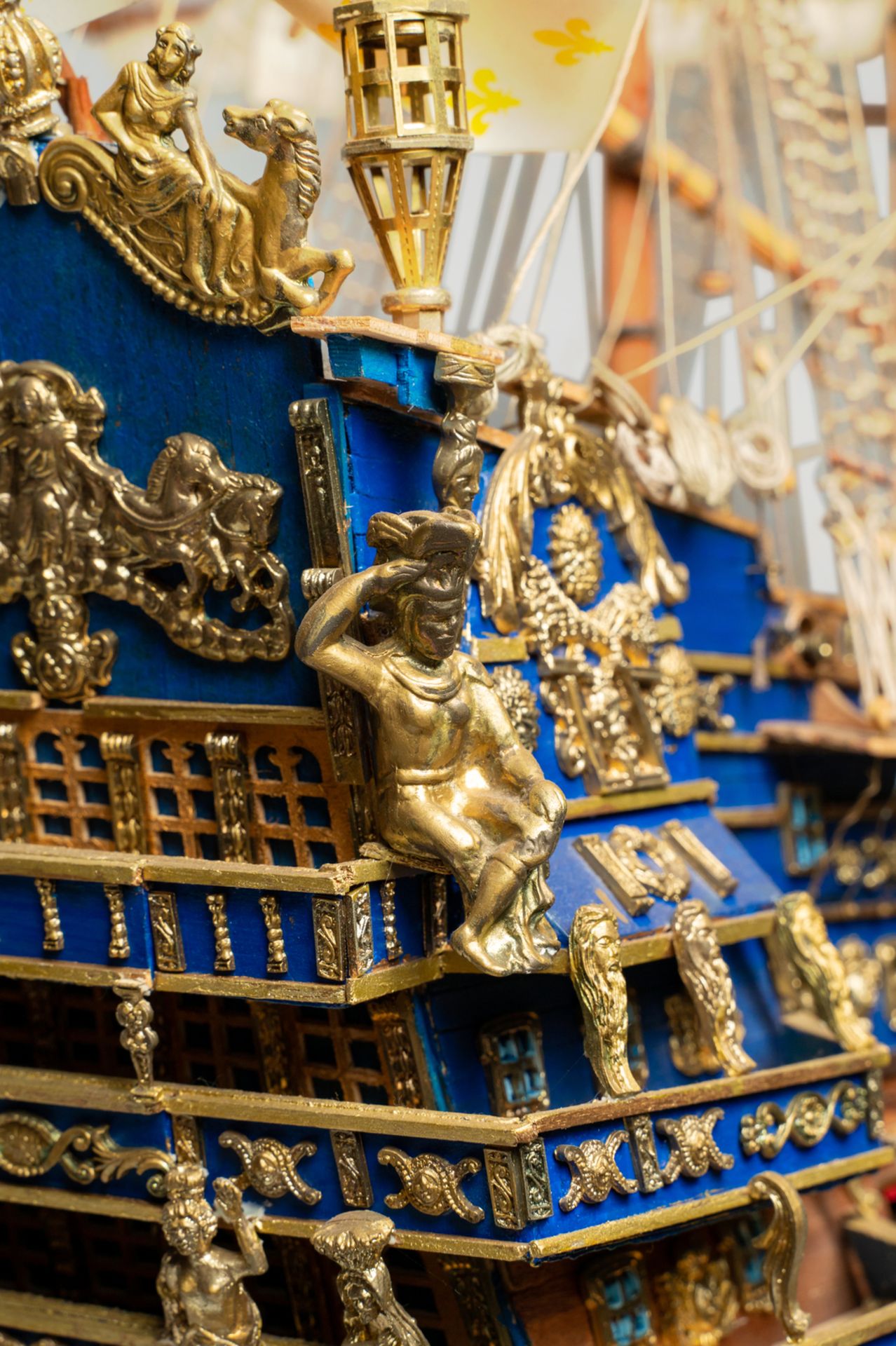 Model of sailing ship Louis XIV. France, 20th century. - Image 3 of 3