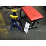 Jack Stands and Pittsburgh Rolling Seat