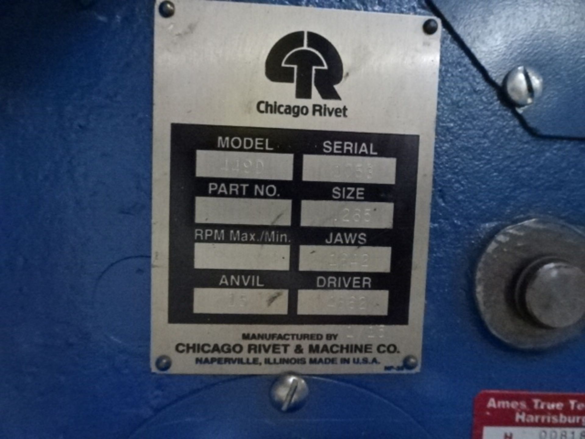 Chicago Riveting Machine - Image 3 of 3